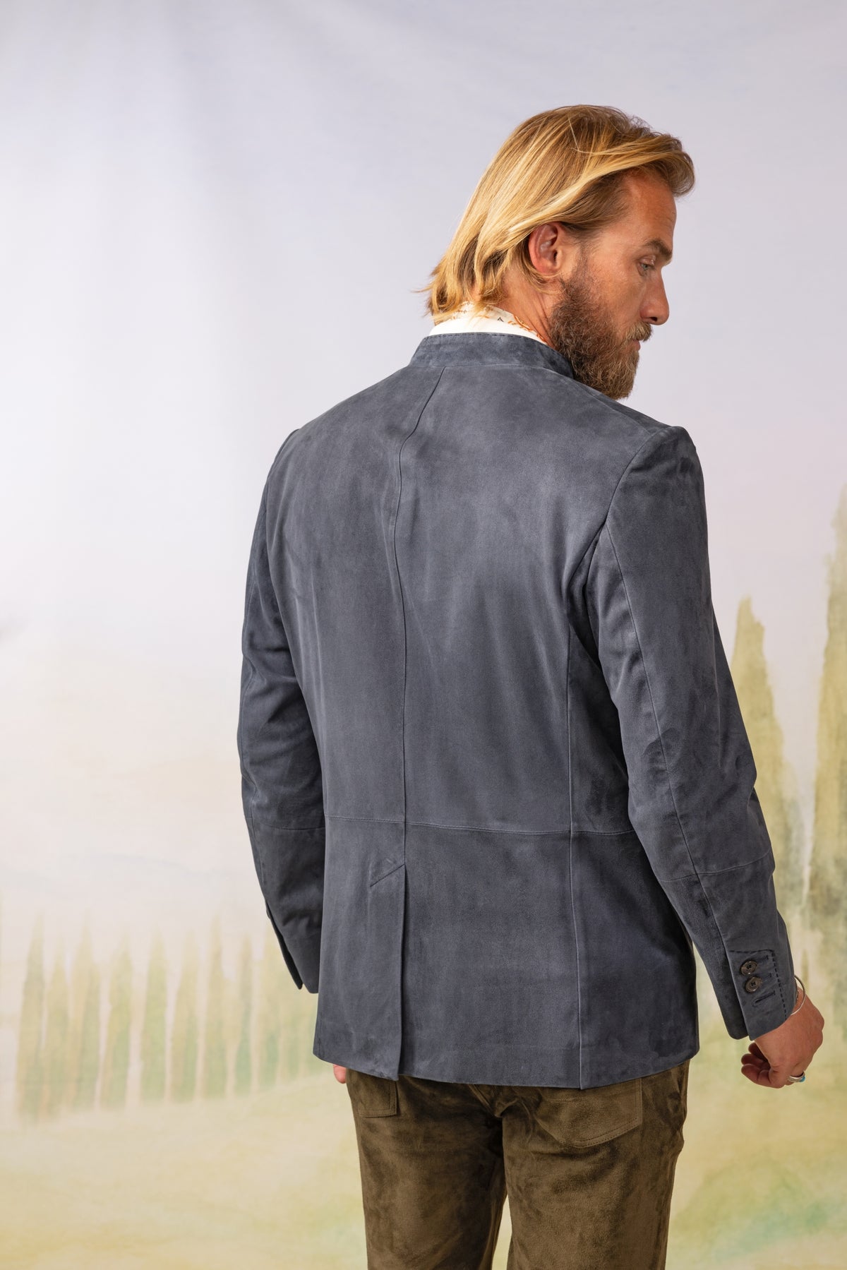 Jacke Vincent in Veloursleder