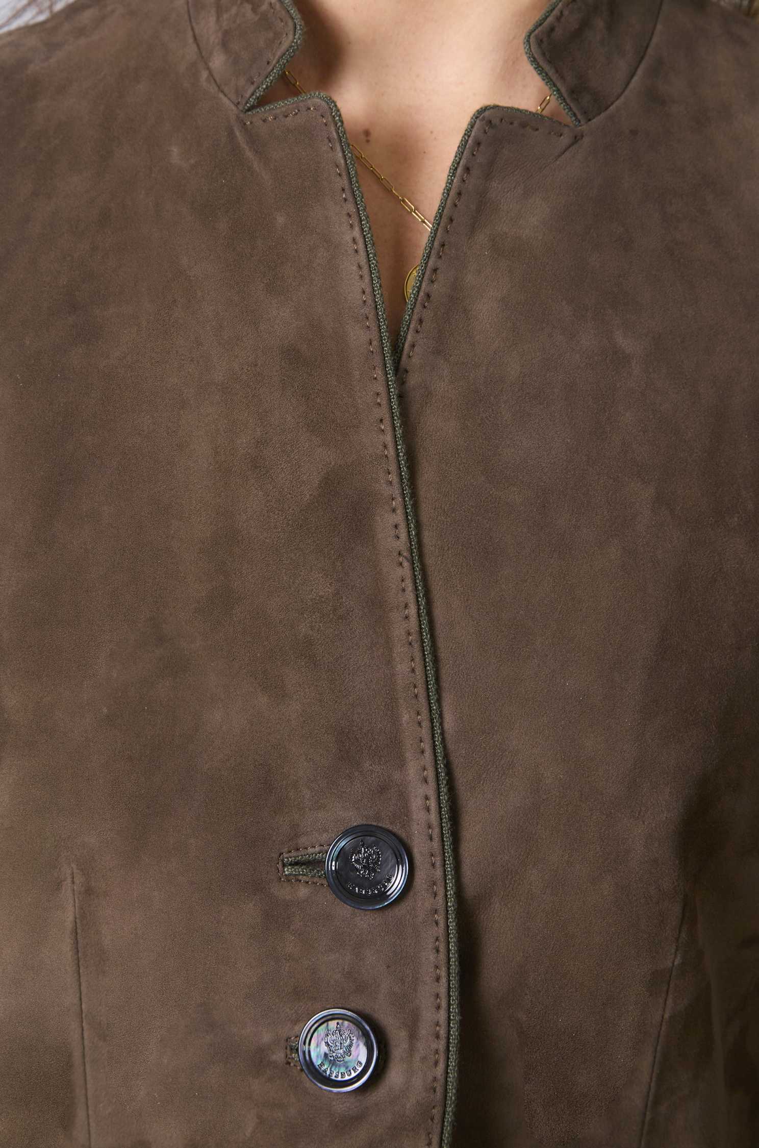 Gehrock Alma in Veloursleder