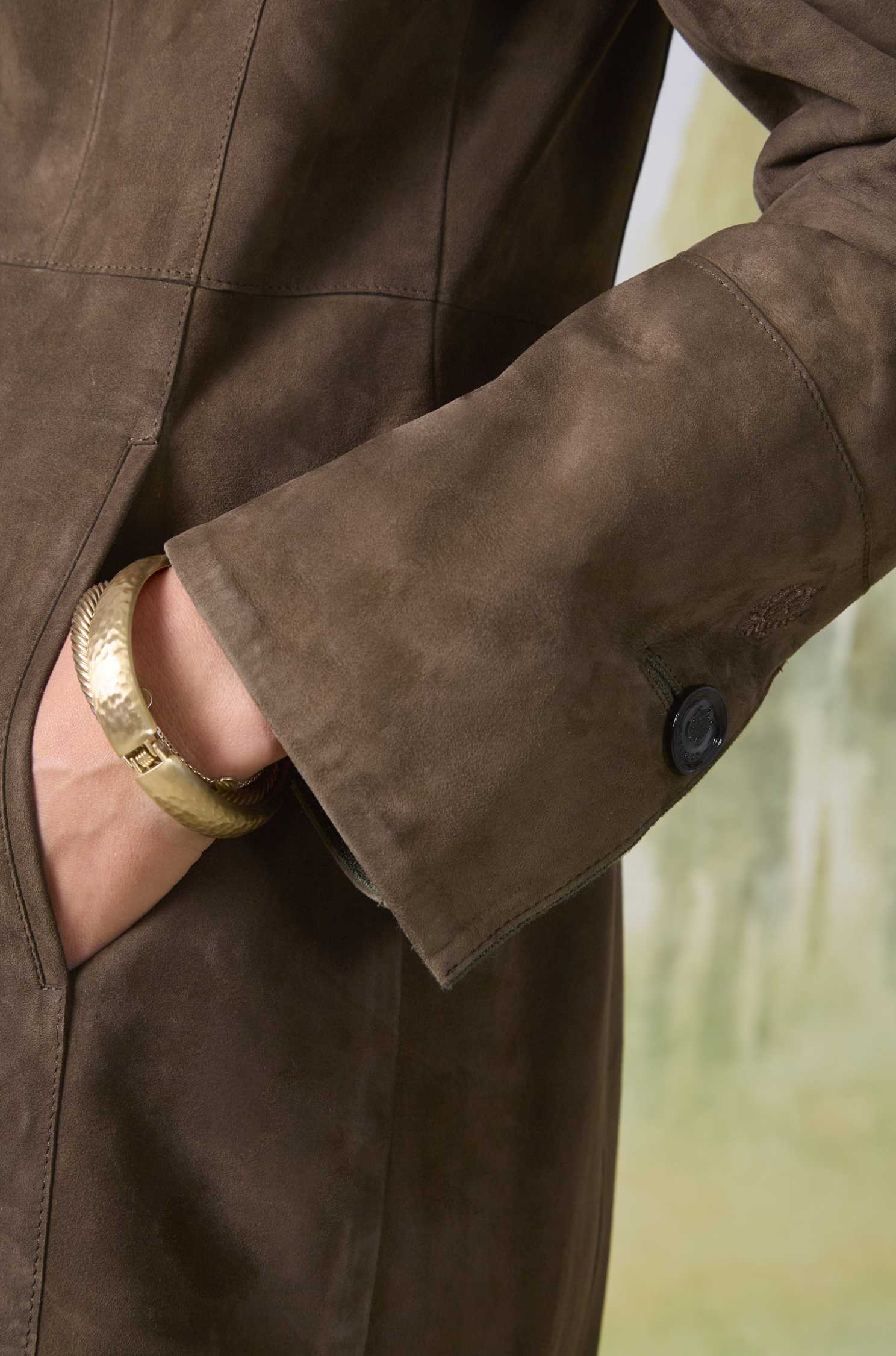 Gehrock Alma in Veloursleder