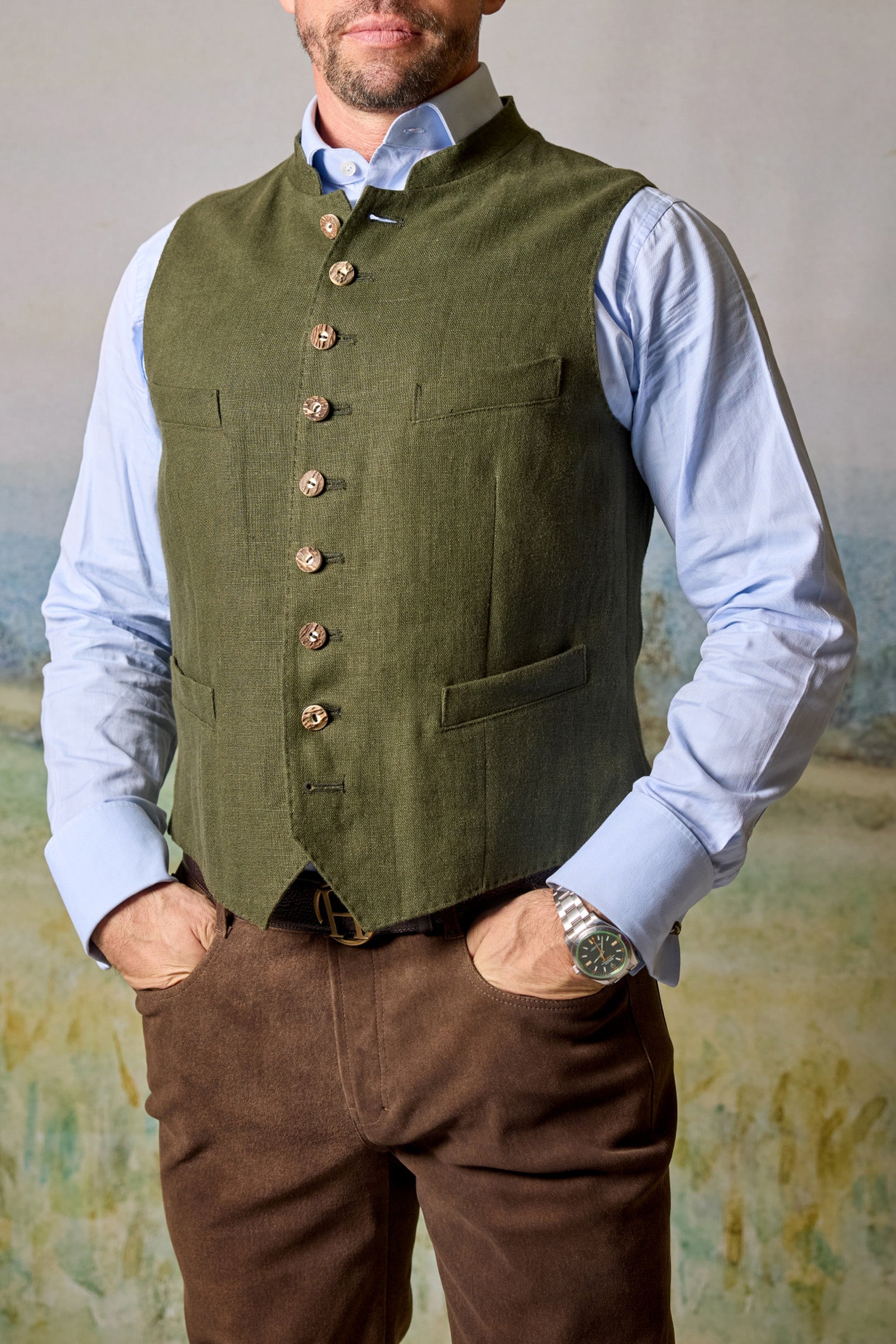 Linen gilet Friedrich