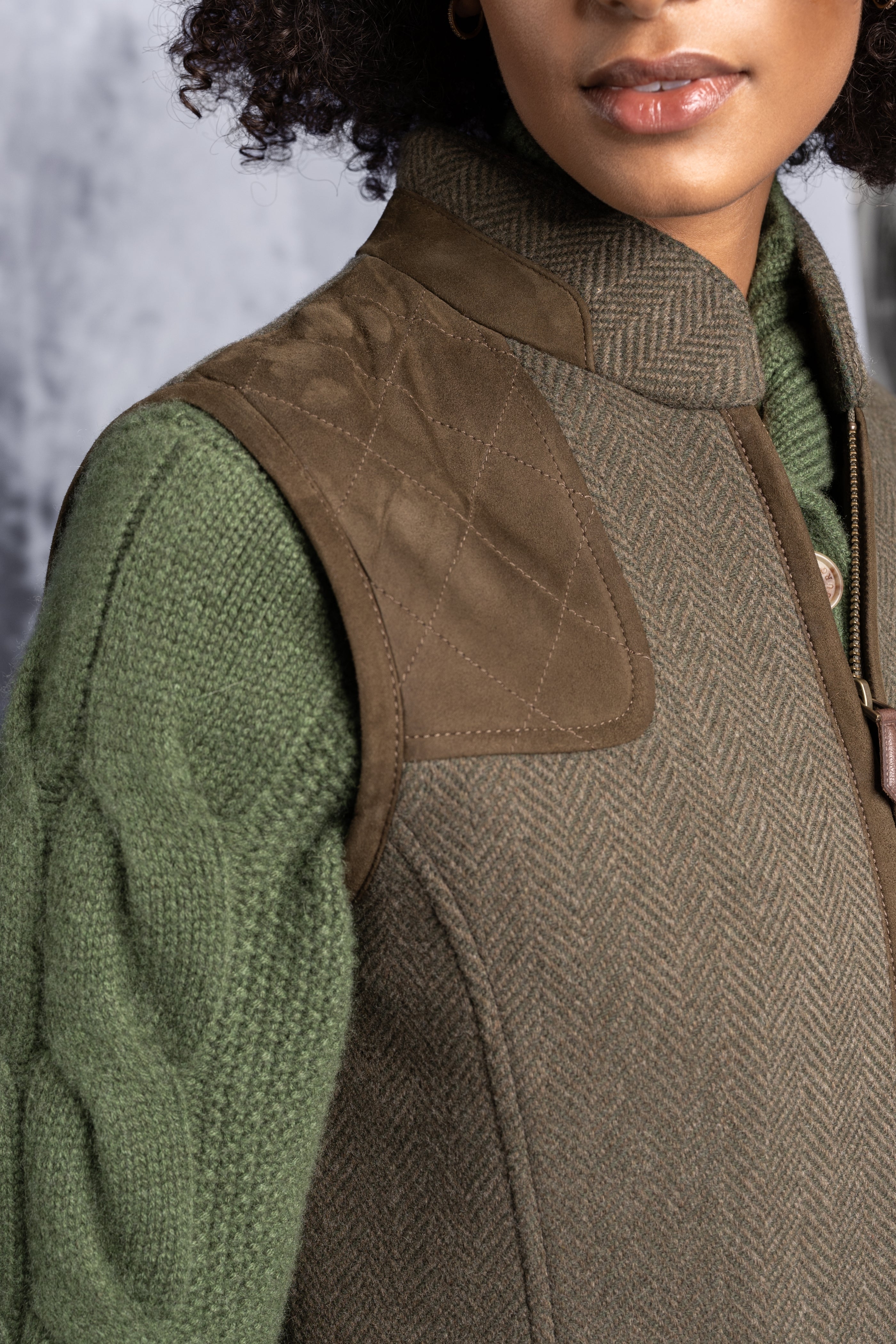 Gilet Falkenstein Fischgrat