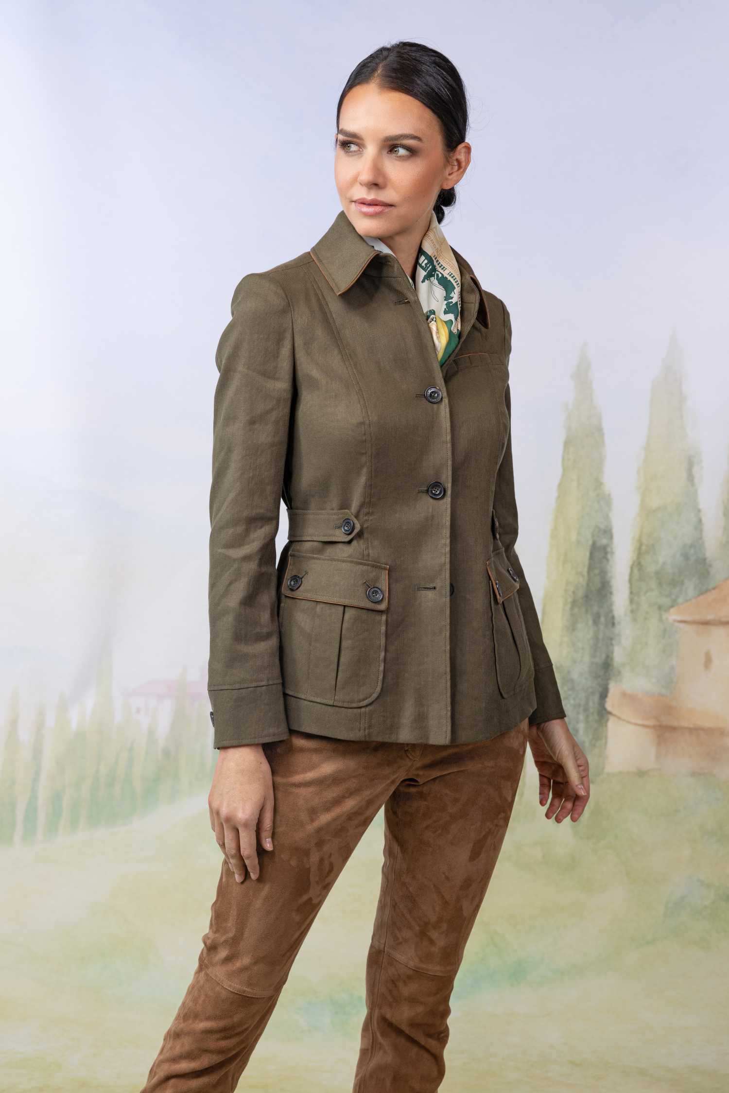 Fine linen jacket for women by Habsburg