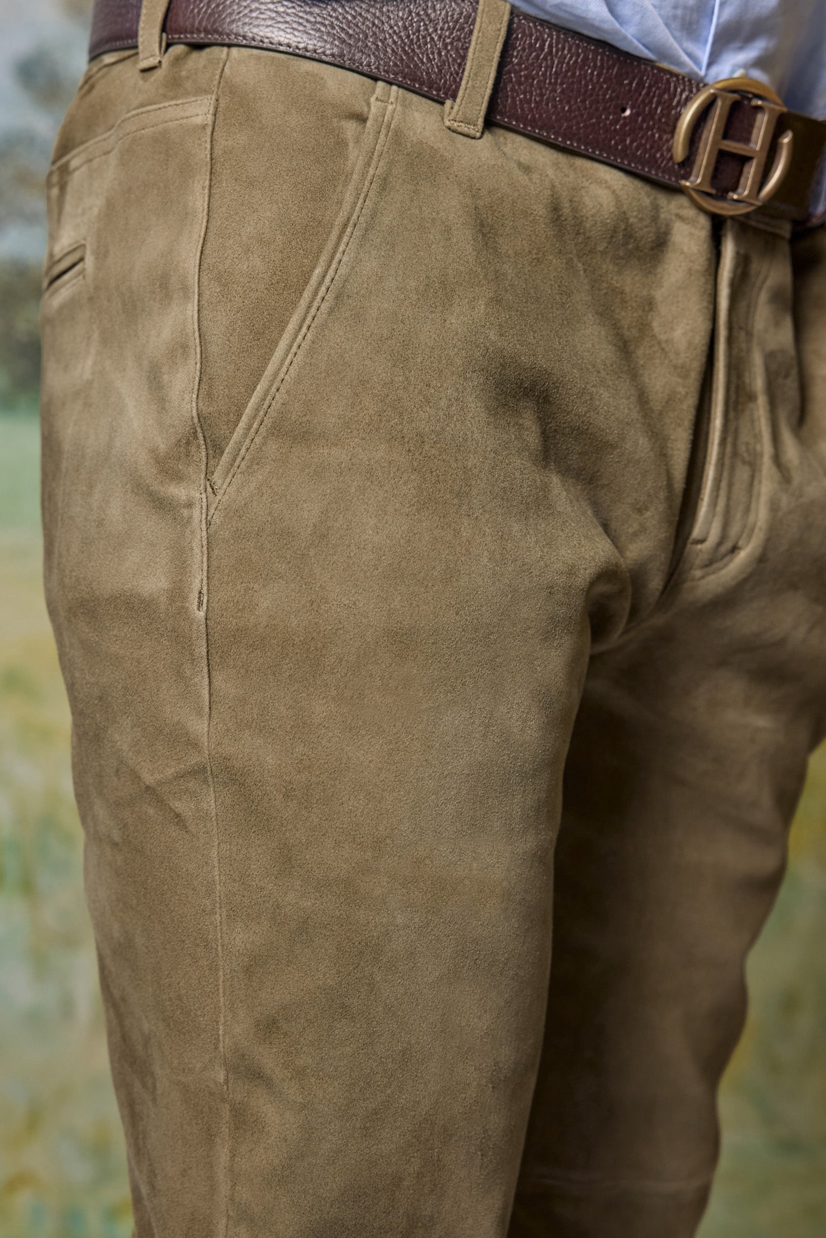 Ludwig suede leather pants