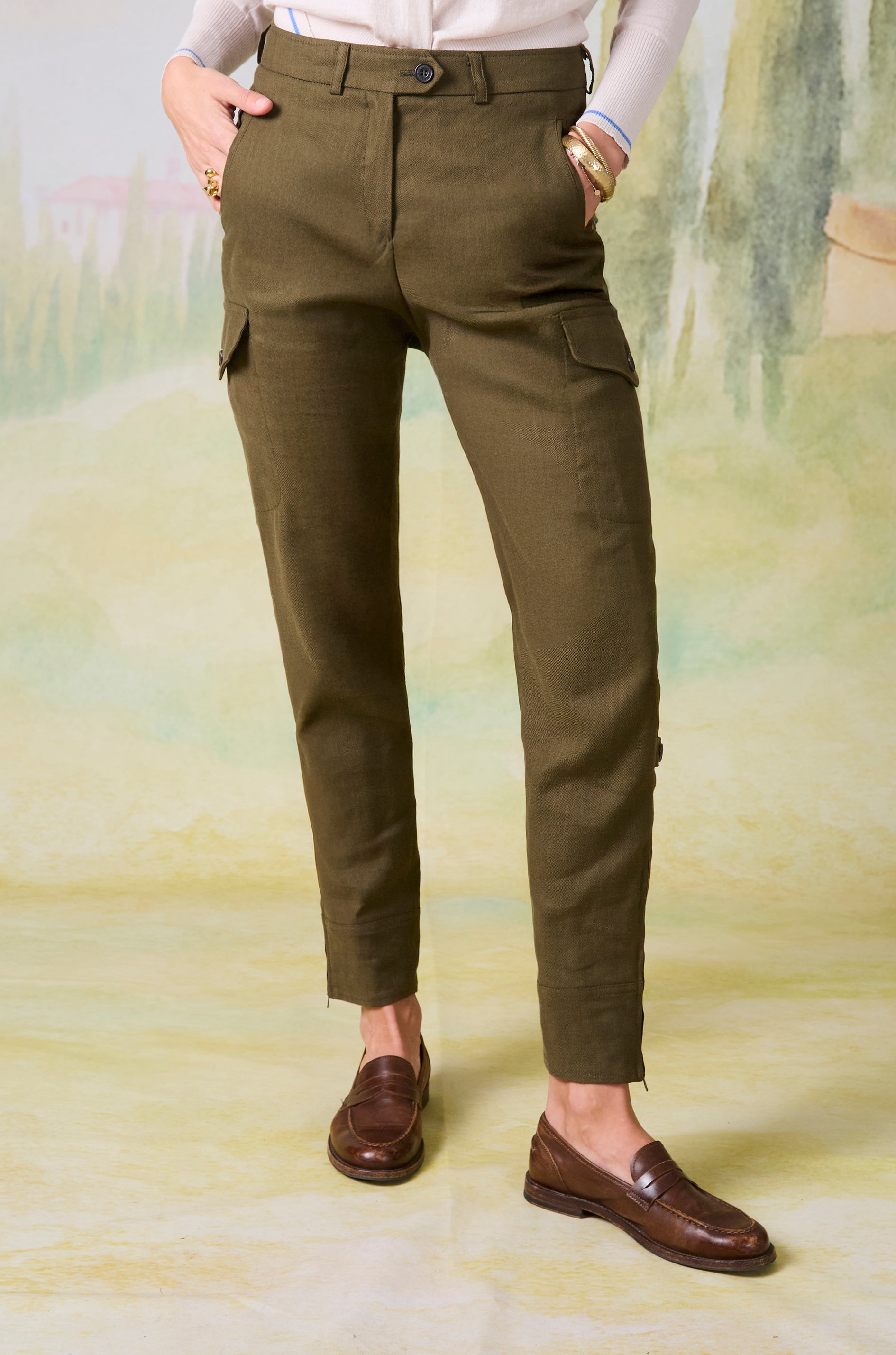 Trousers Spiegelsee in Panama Fluid Stretch