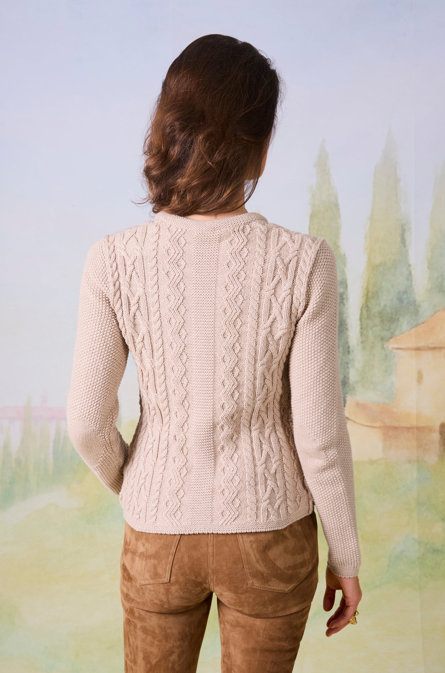 Cardigan Donna in Cotton- Cashmere Blend