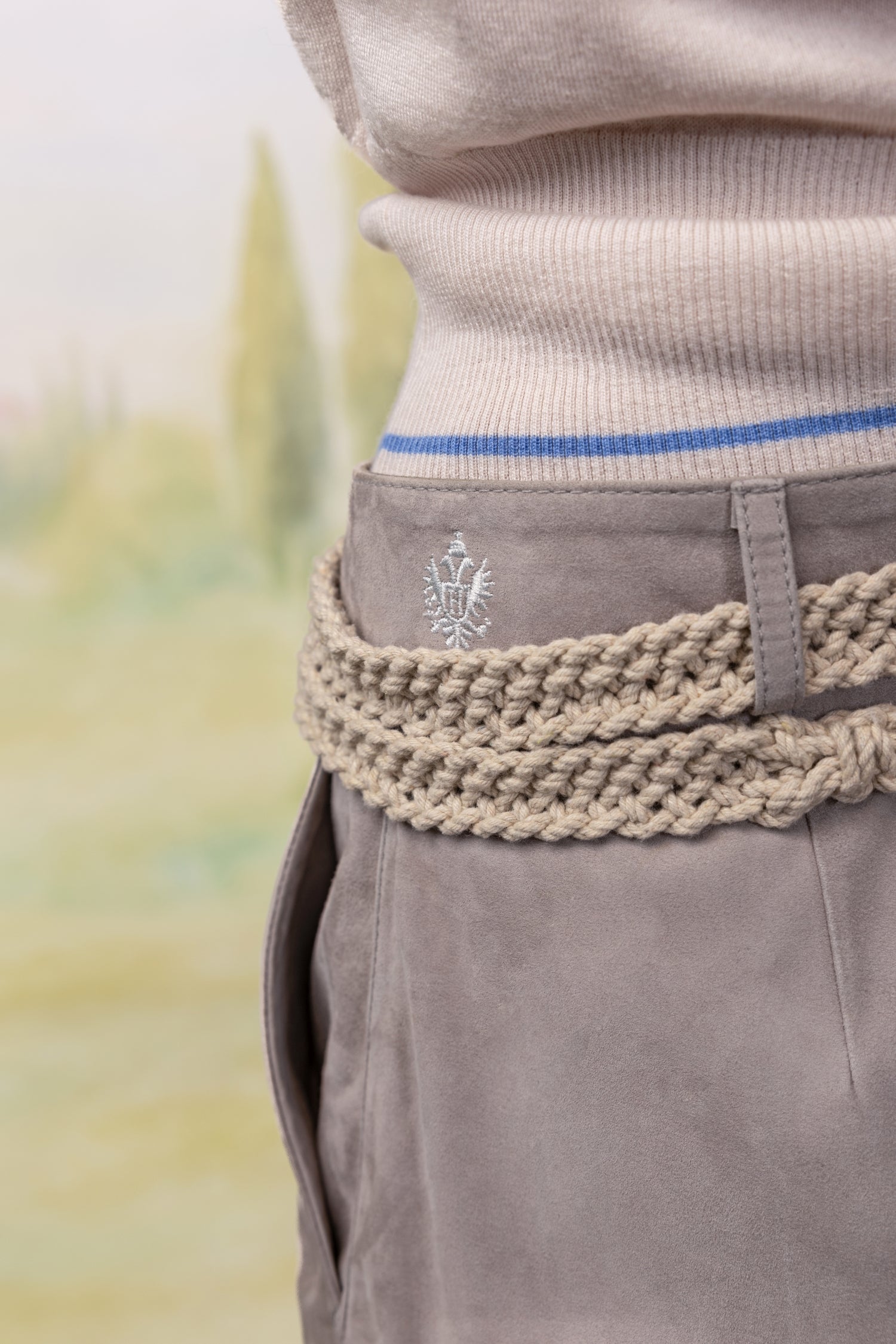 Hose Rodaun in Veloursleder