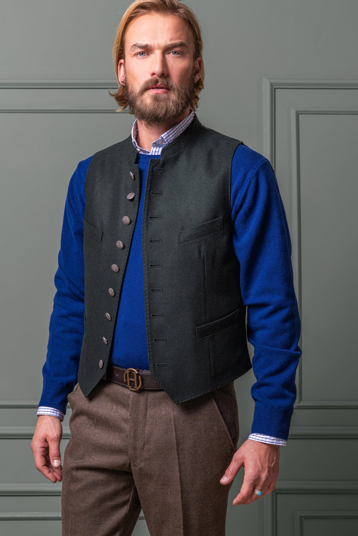 Vest Friedrich in Loden