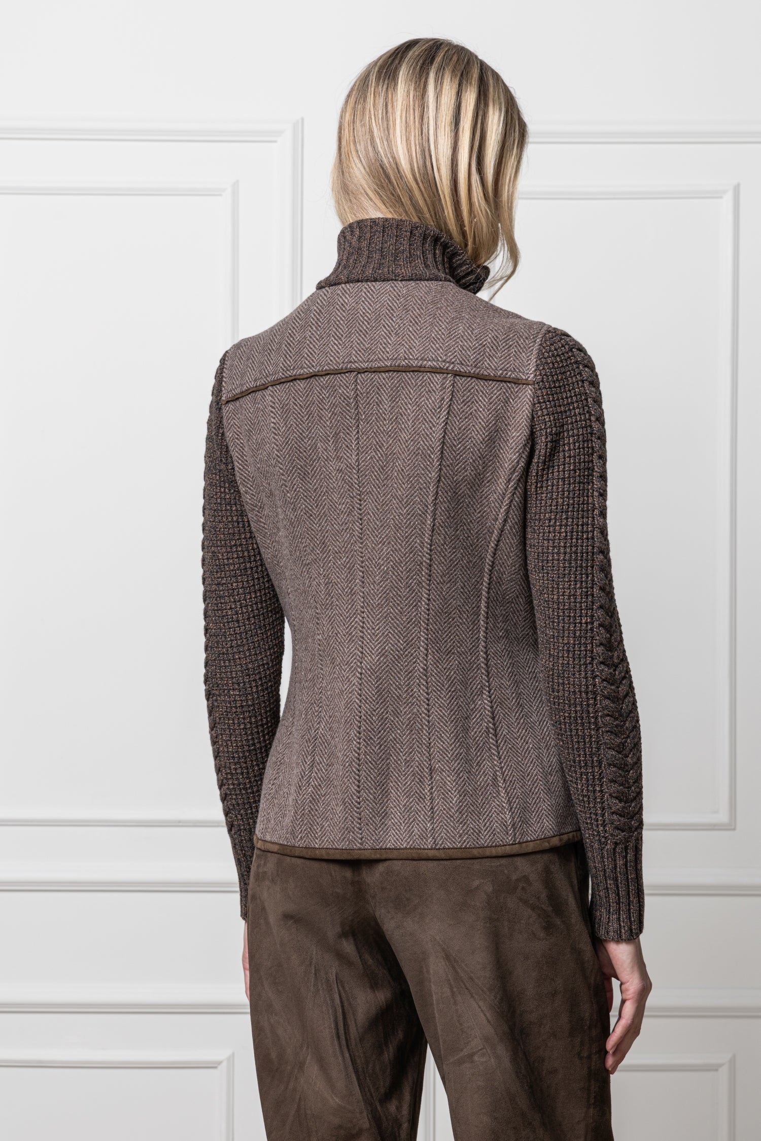 Wolljacke Cleo mit Strickärmeln
