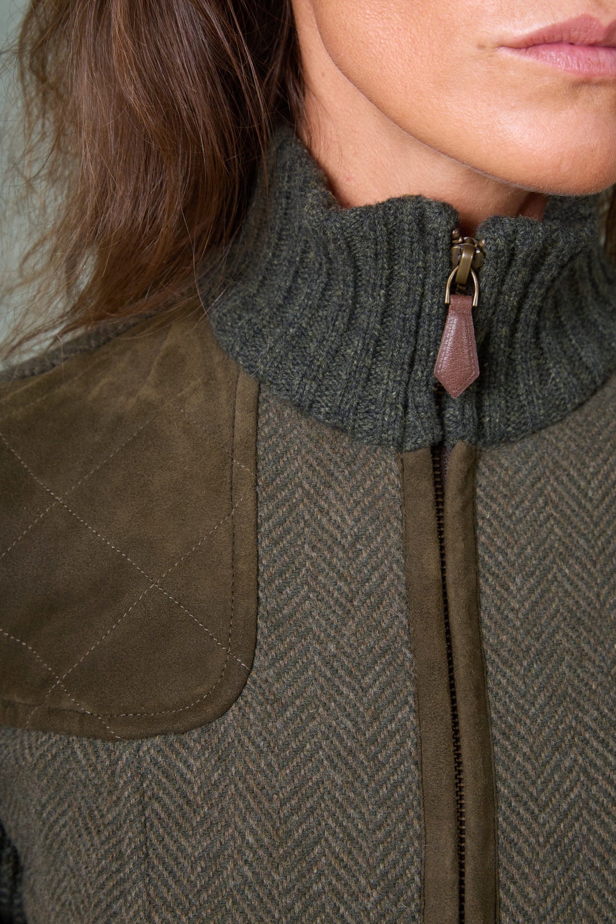 Wool Jacket Cleo with Knit Sleeves