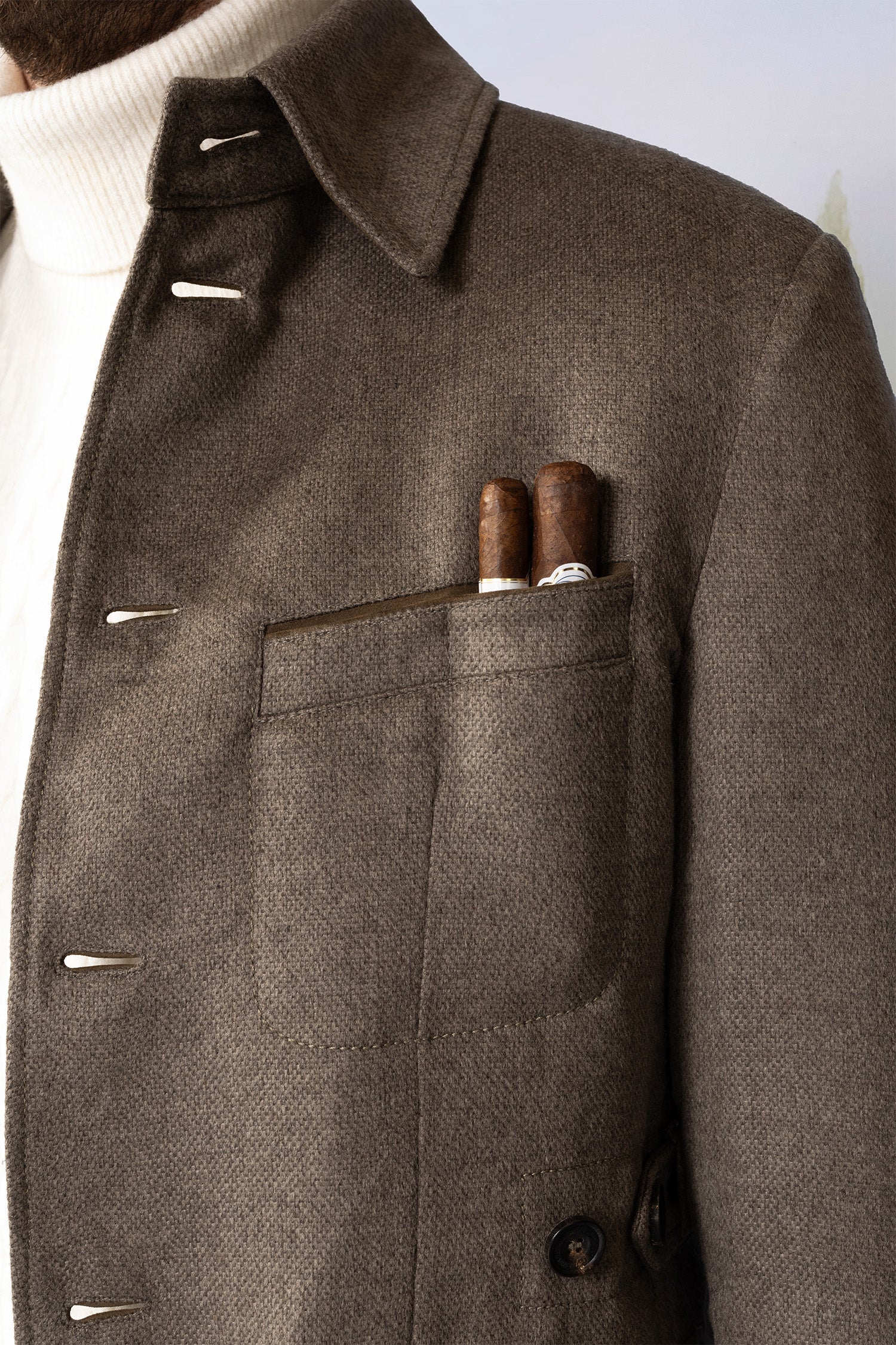 Jacket Partagas in Panama Cashmere
