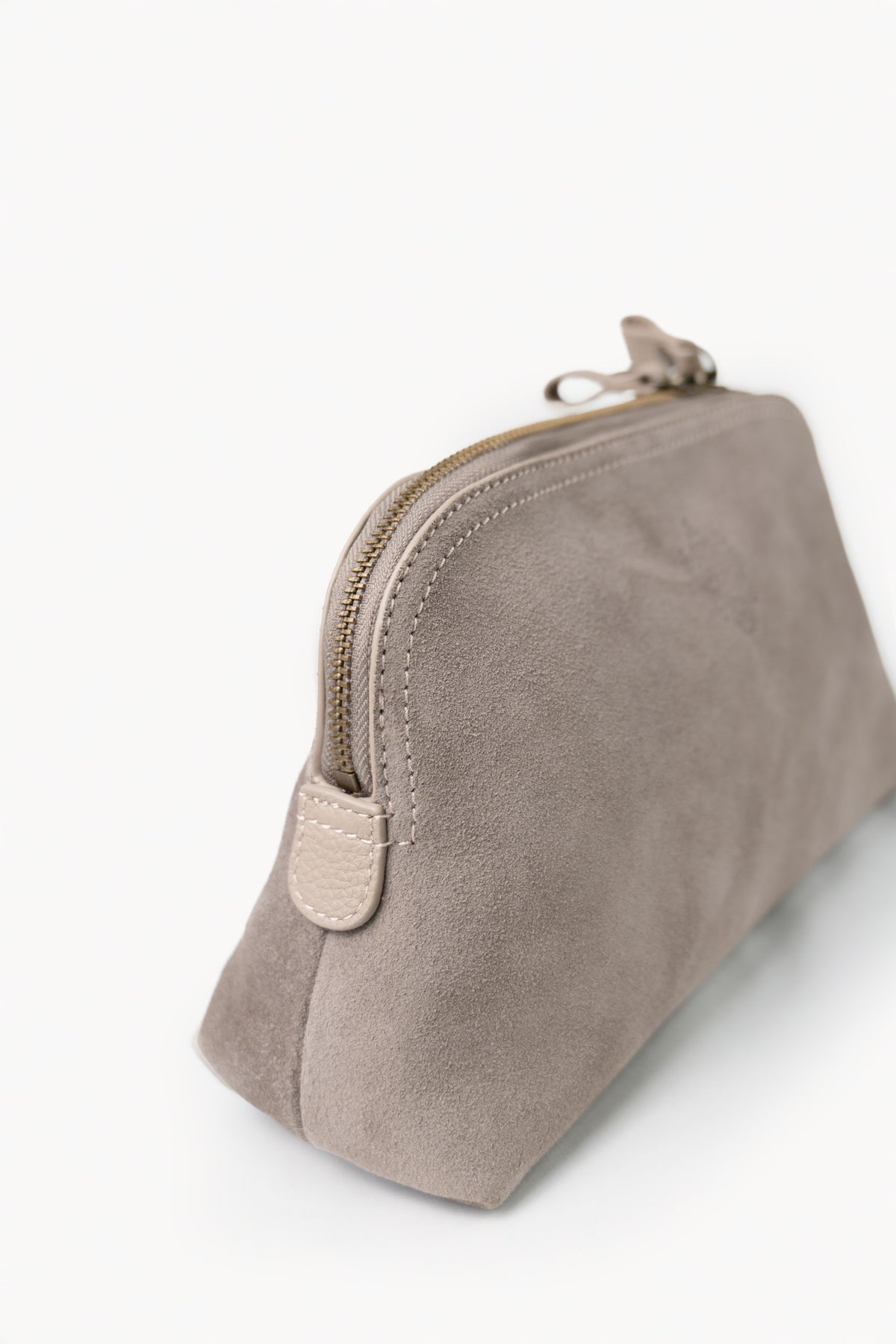Kosmetiktasche aus Veloursleder