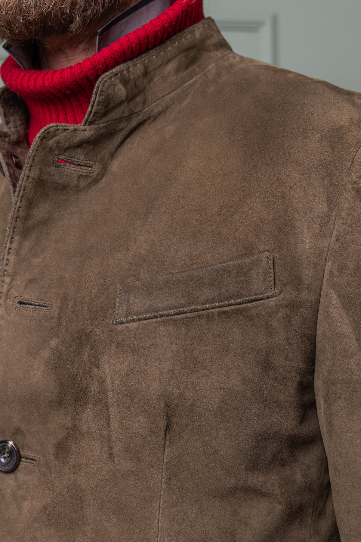 Leather Jacket Alfred in Lamb Suede