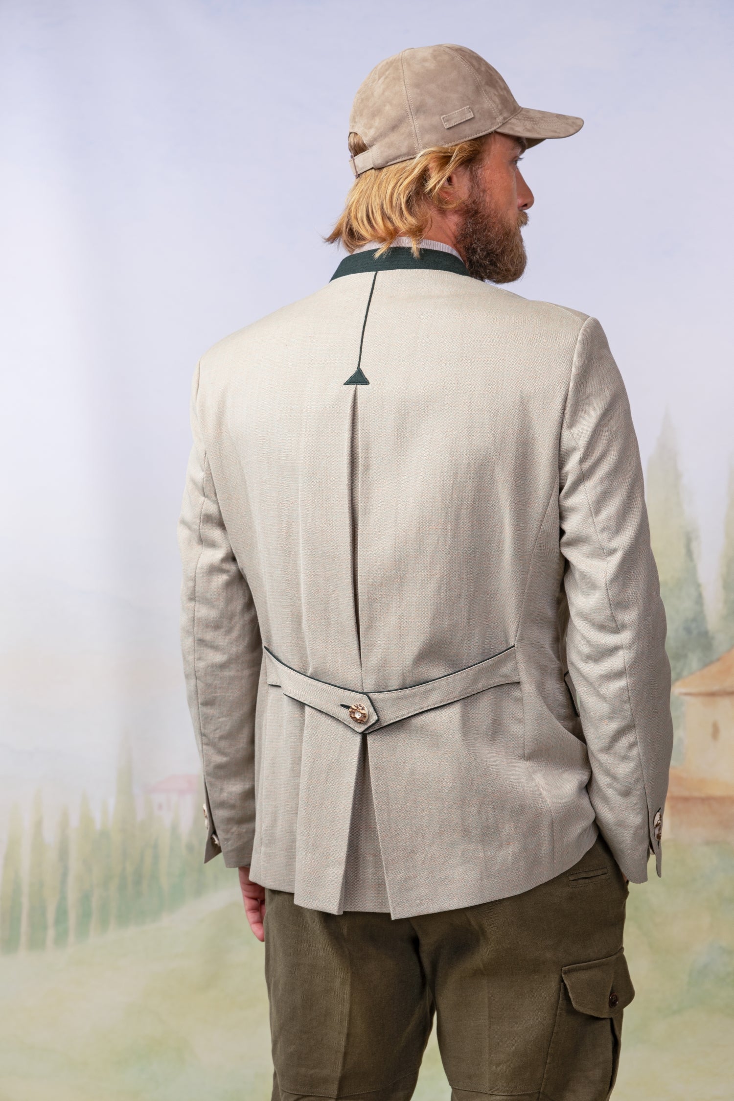 Jacke Johann Karl in Jägerleinen