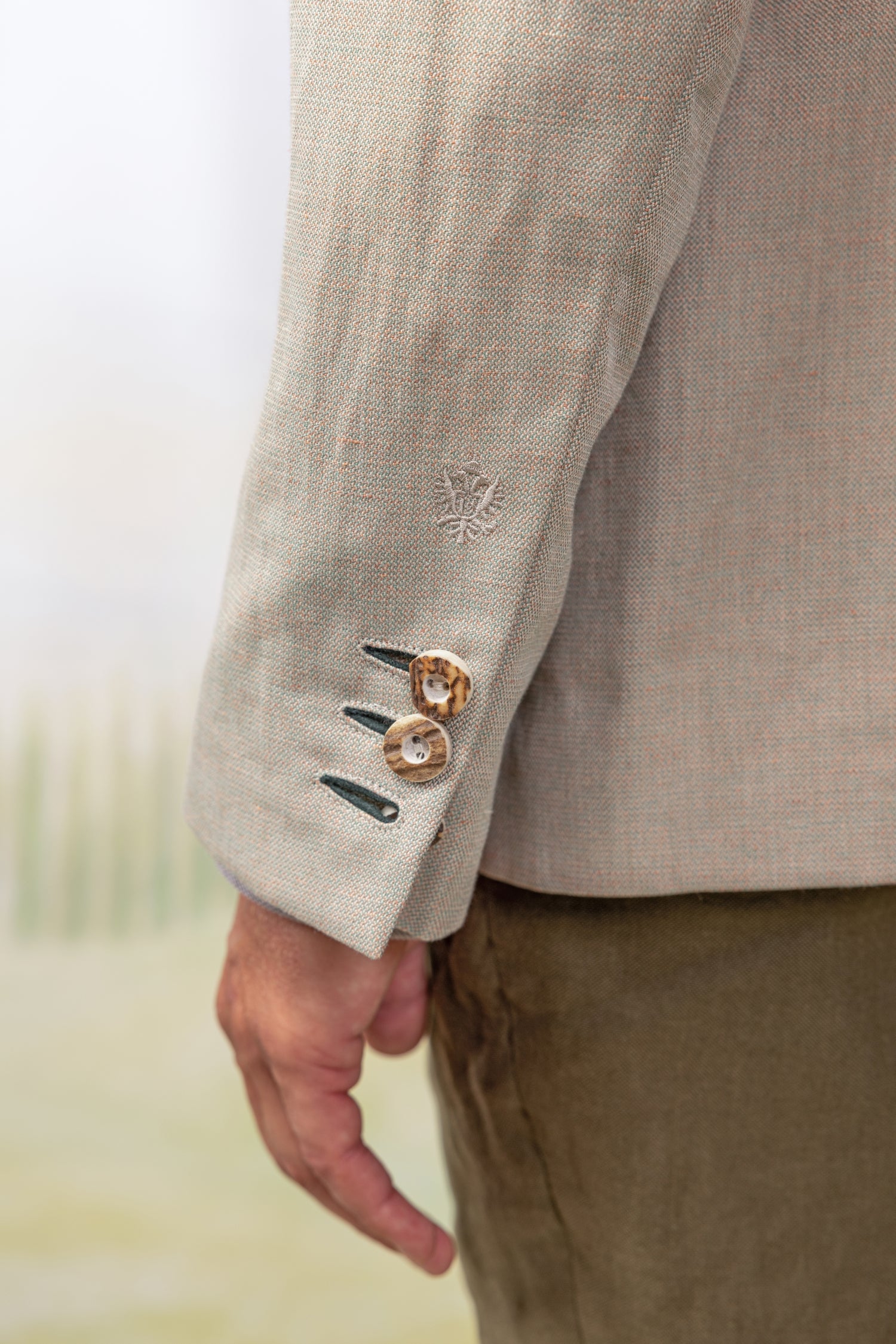 Jacket Johann Karl in Jägerleinen