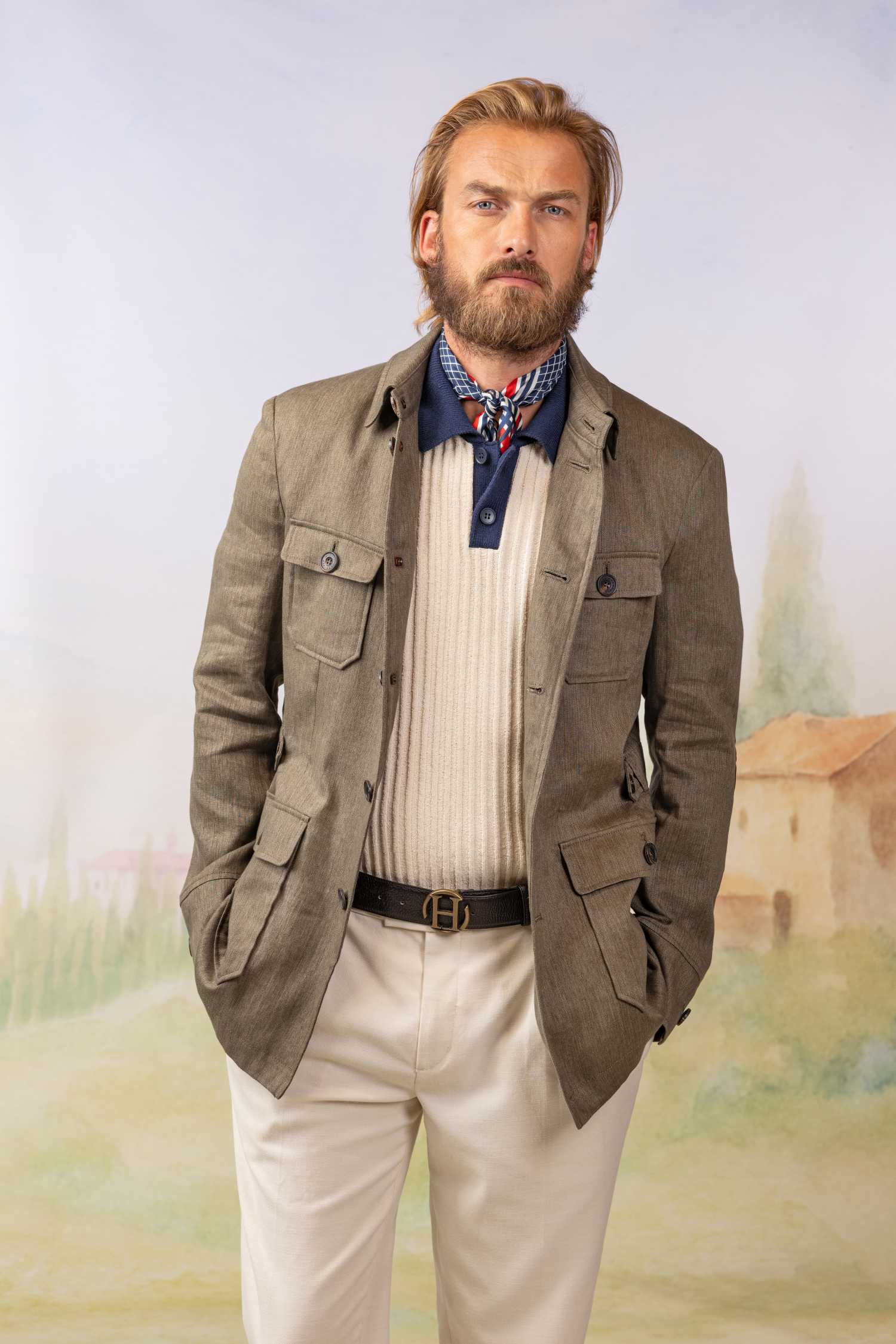 Jacke Feistritz in Leinen