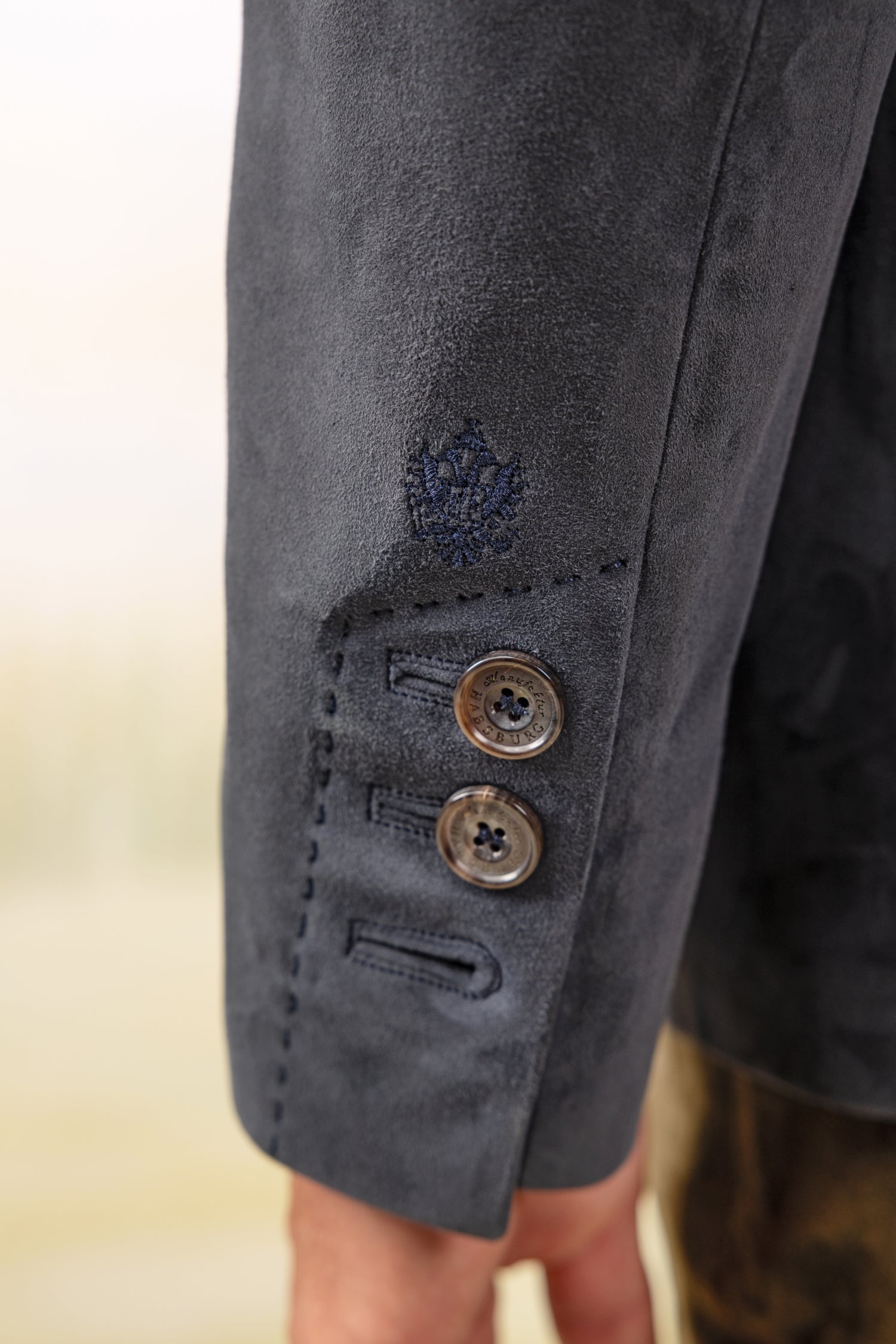 Jacke Vincent in Veloursleder