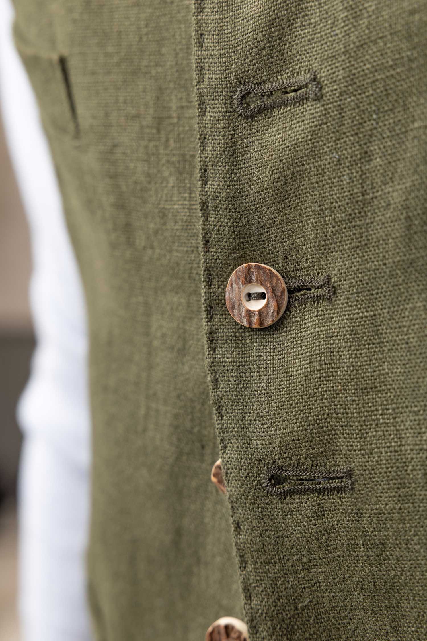 Gilet Friedrich in Bauernleinen