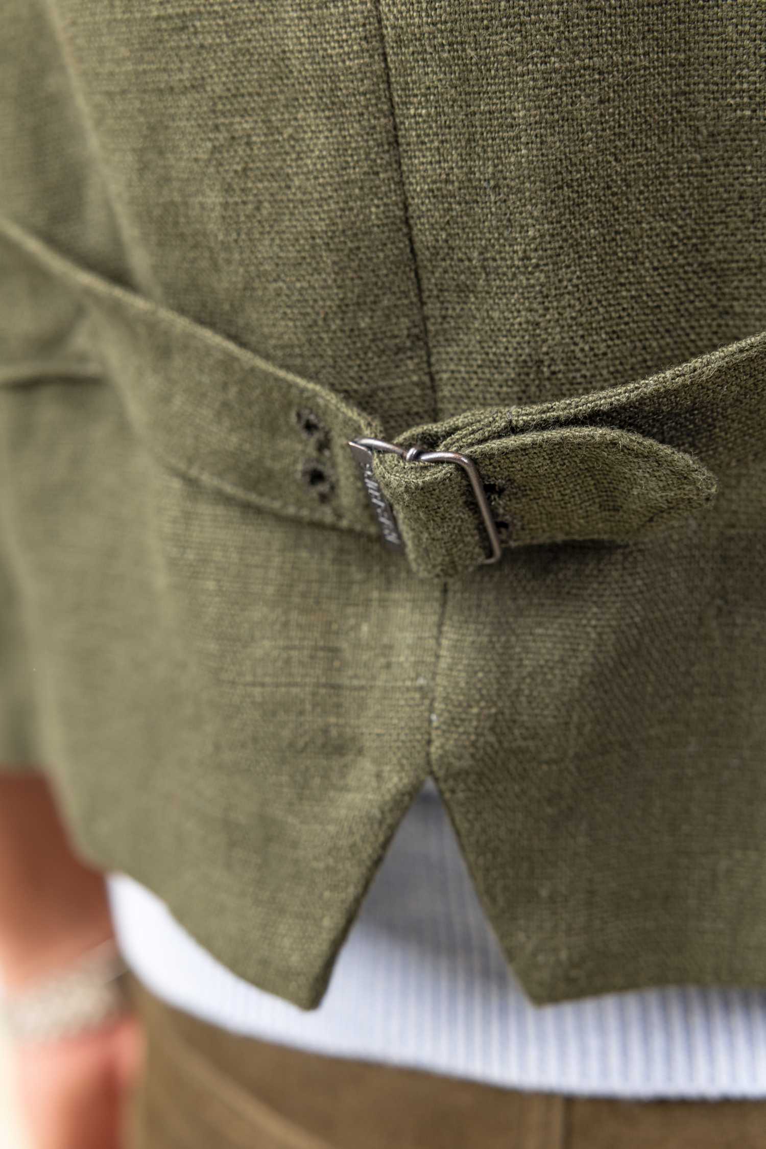 Gilet Friedrich in Bauernleinen