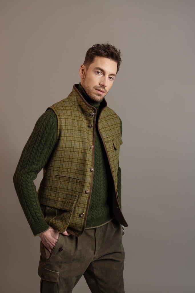 Gilet Ambros Shetland check