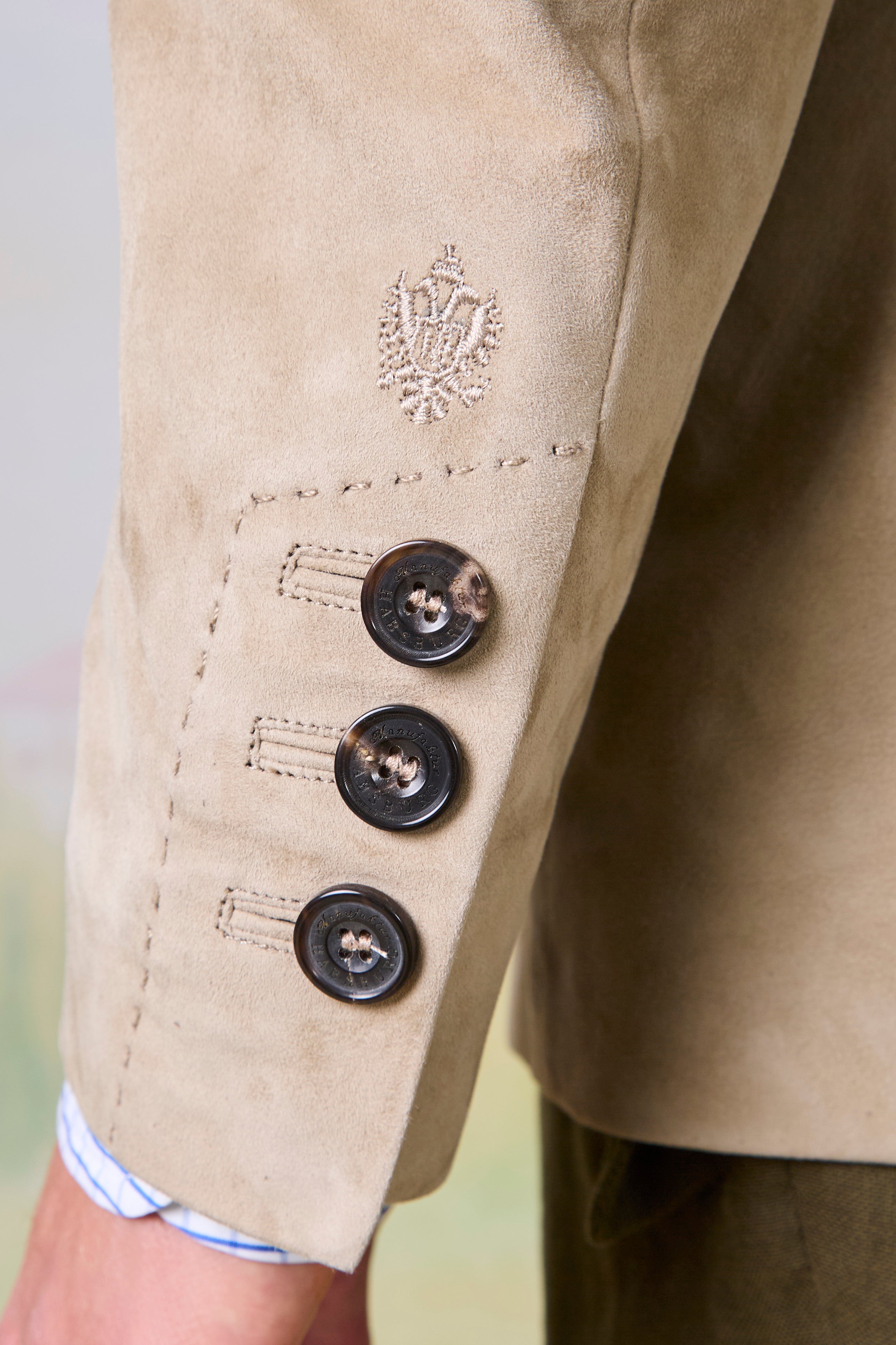 Jacke Vincent in Veloursleder