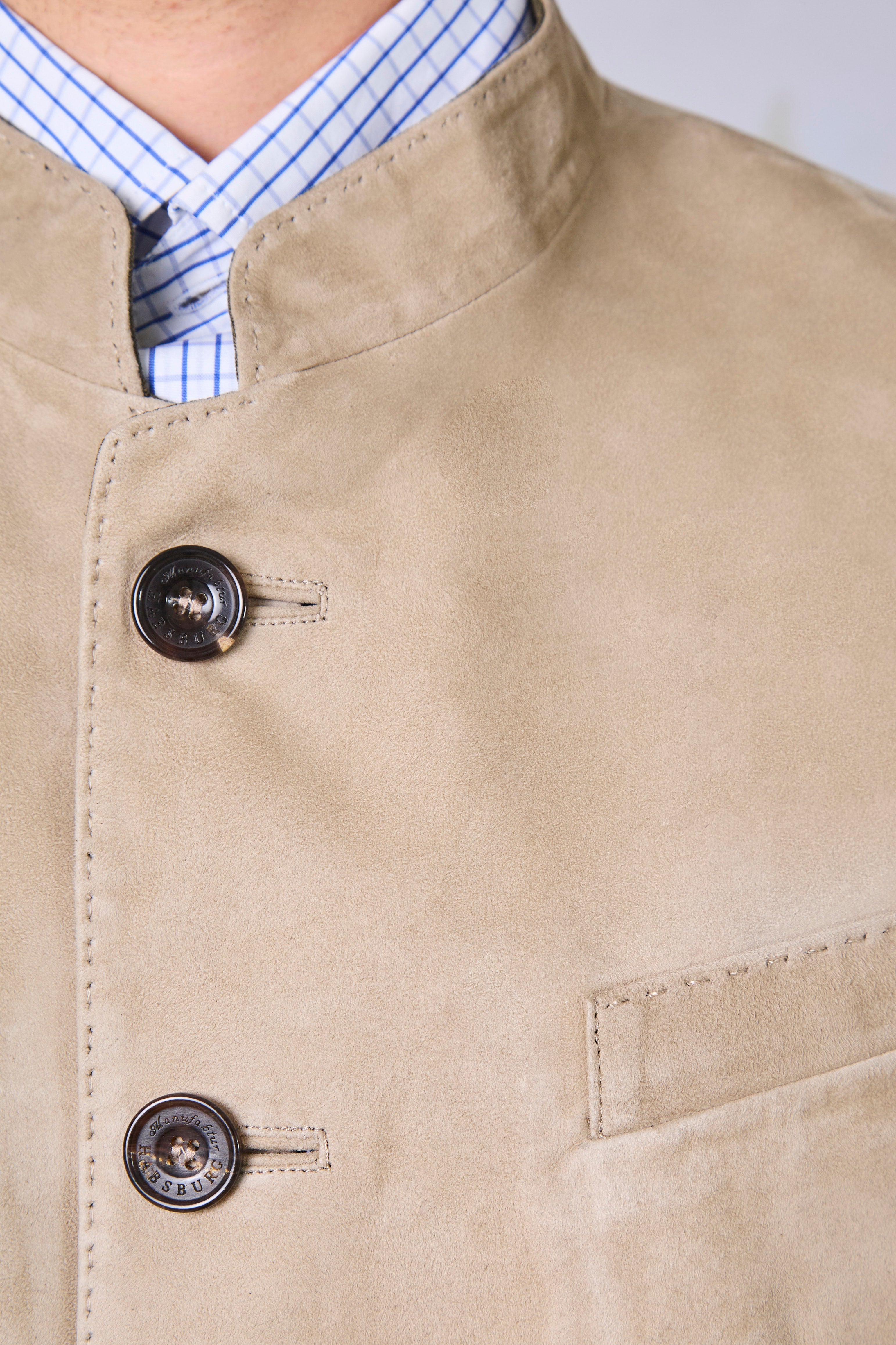 Jacke Vincent in Veloursleder