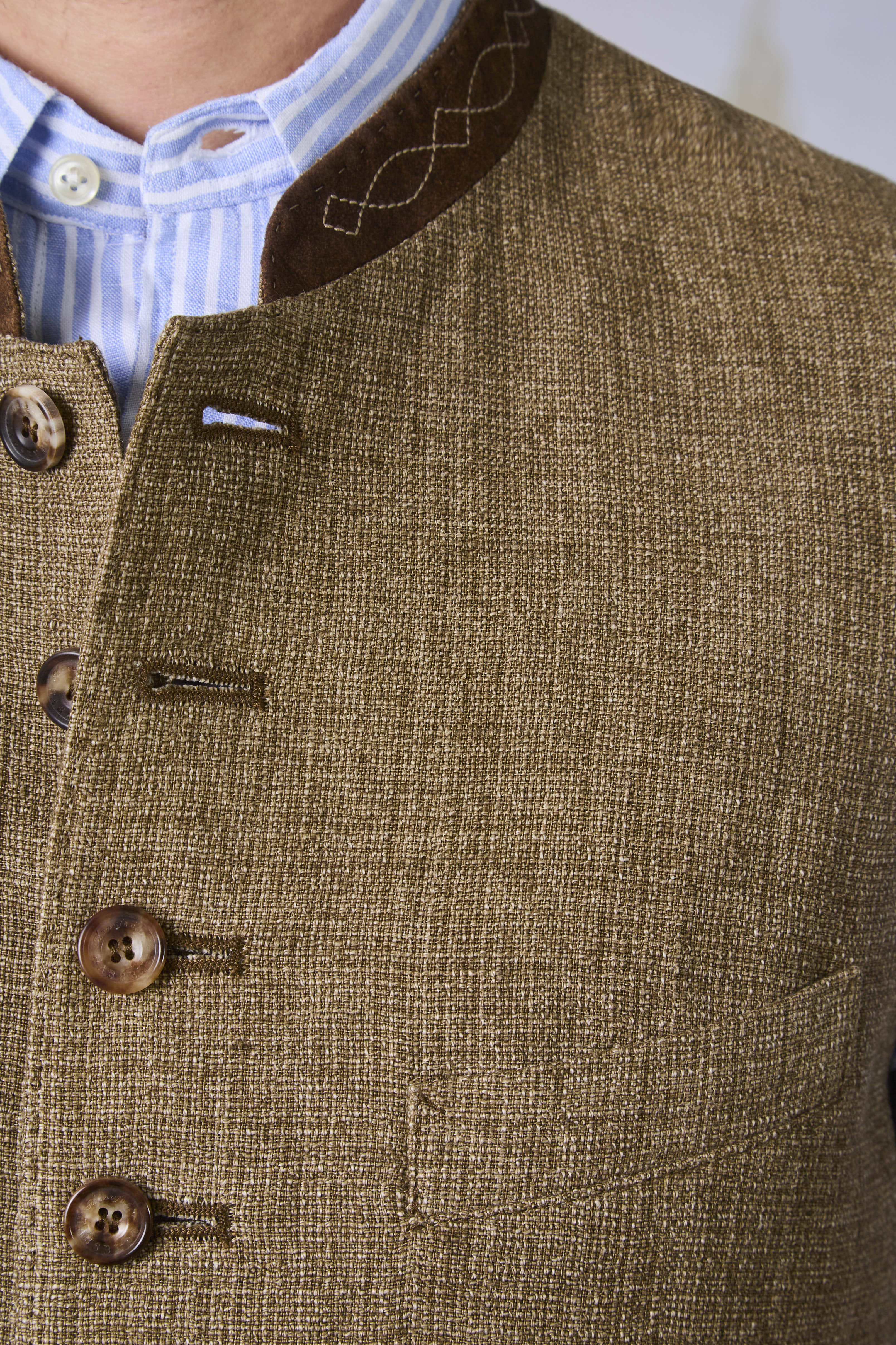 Gilet Friedrich in Lino Delavé