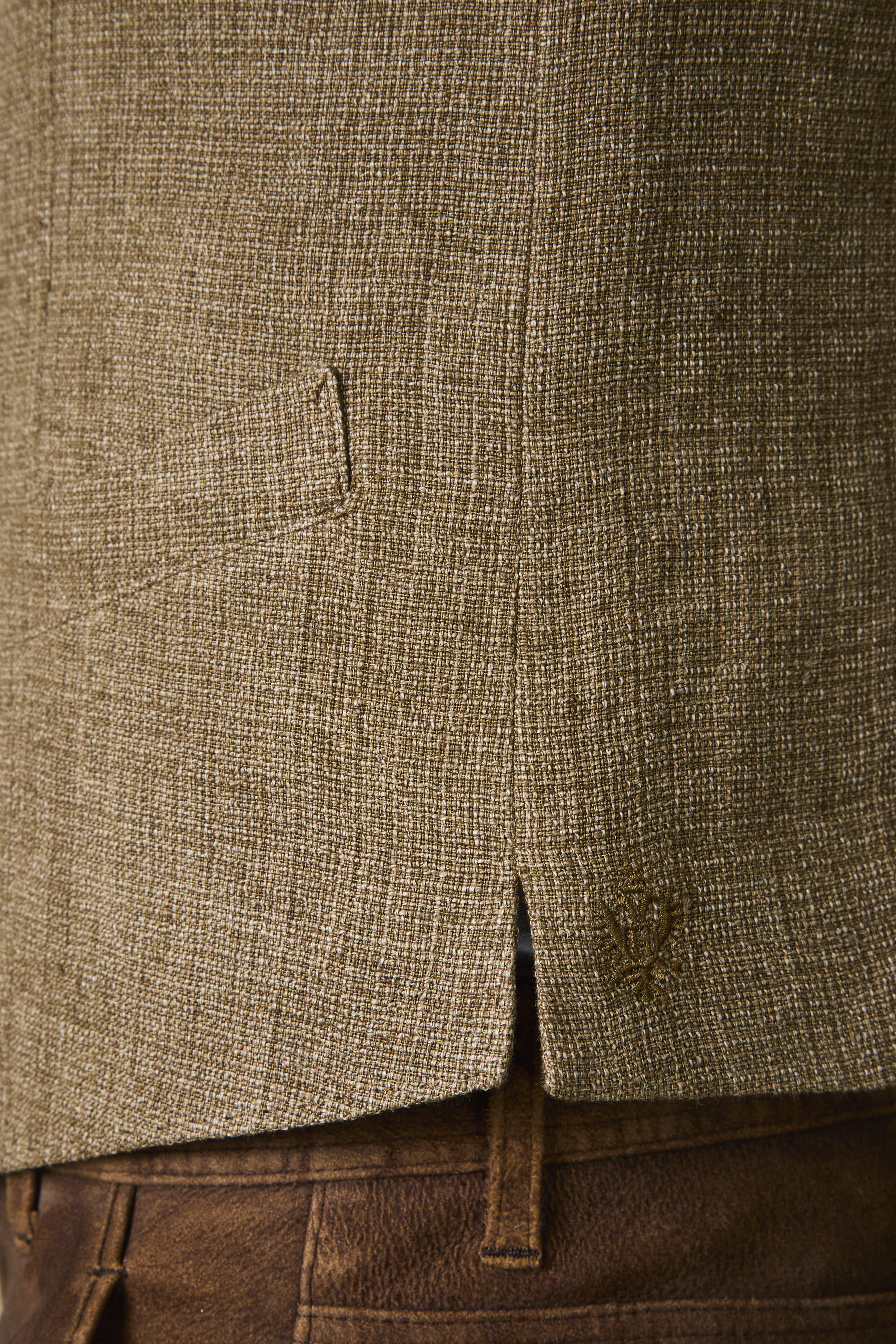 Gilet Friedrich in Lino Delavé