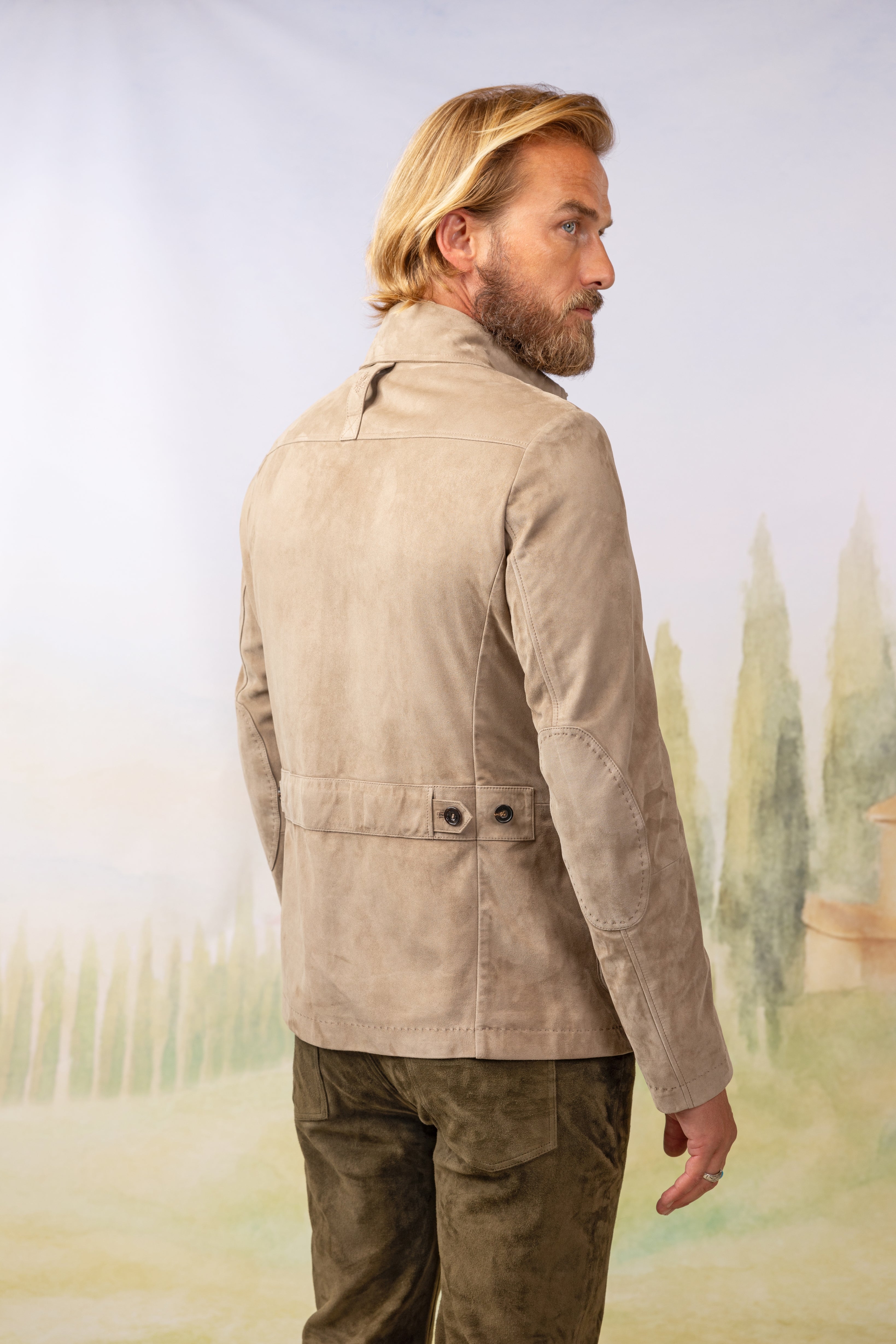 Jacke Silberegg in Veloursleder