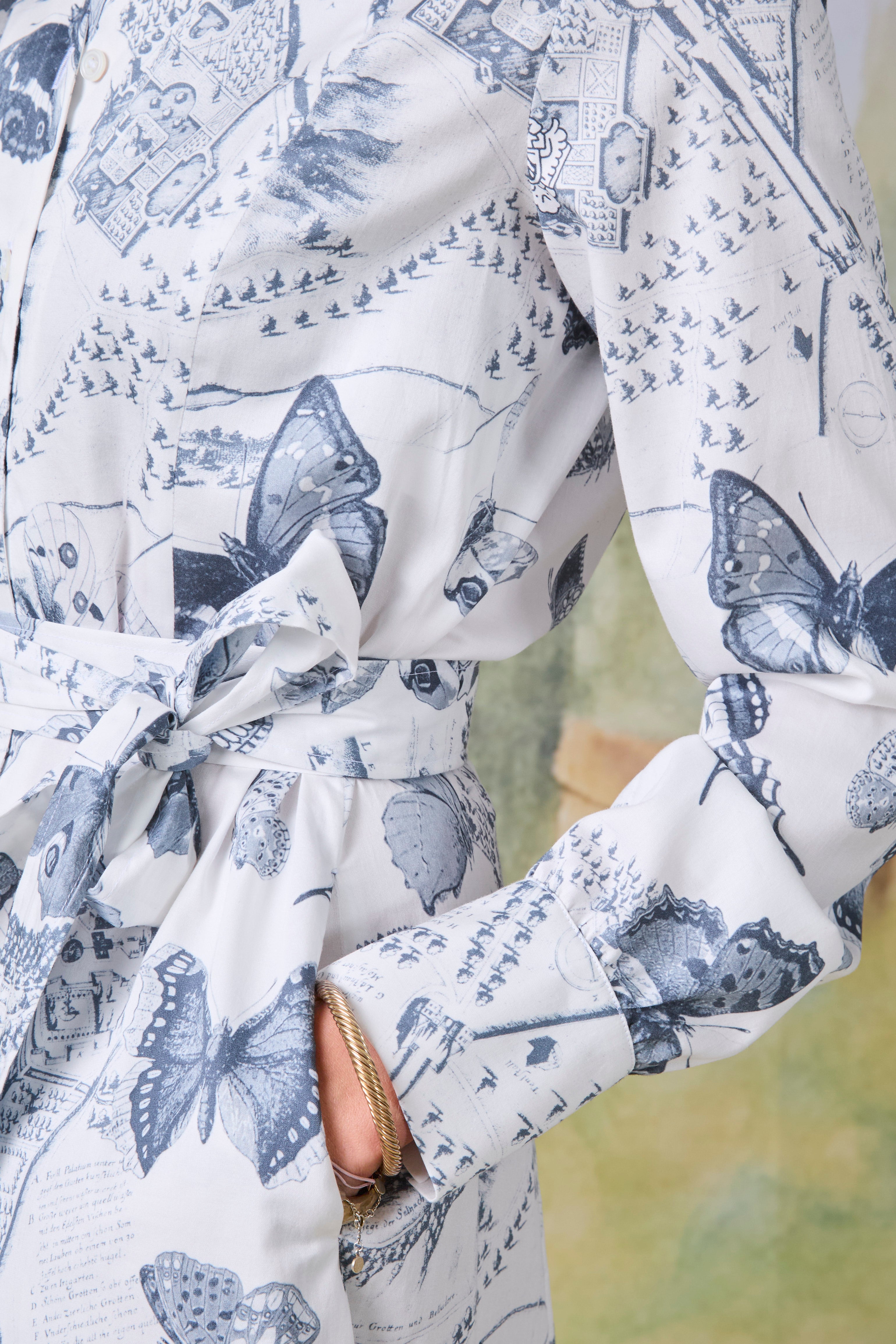 Dress Trattenegg with butterfly print
