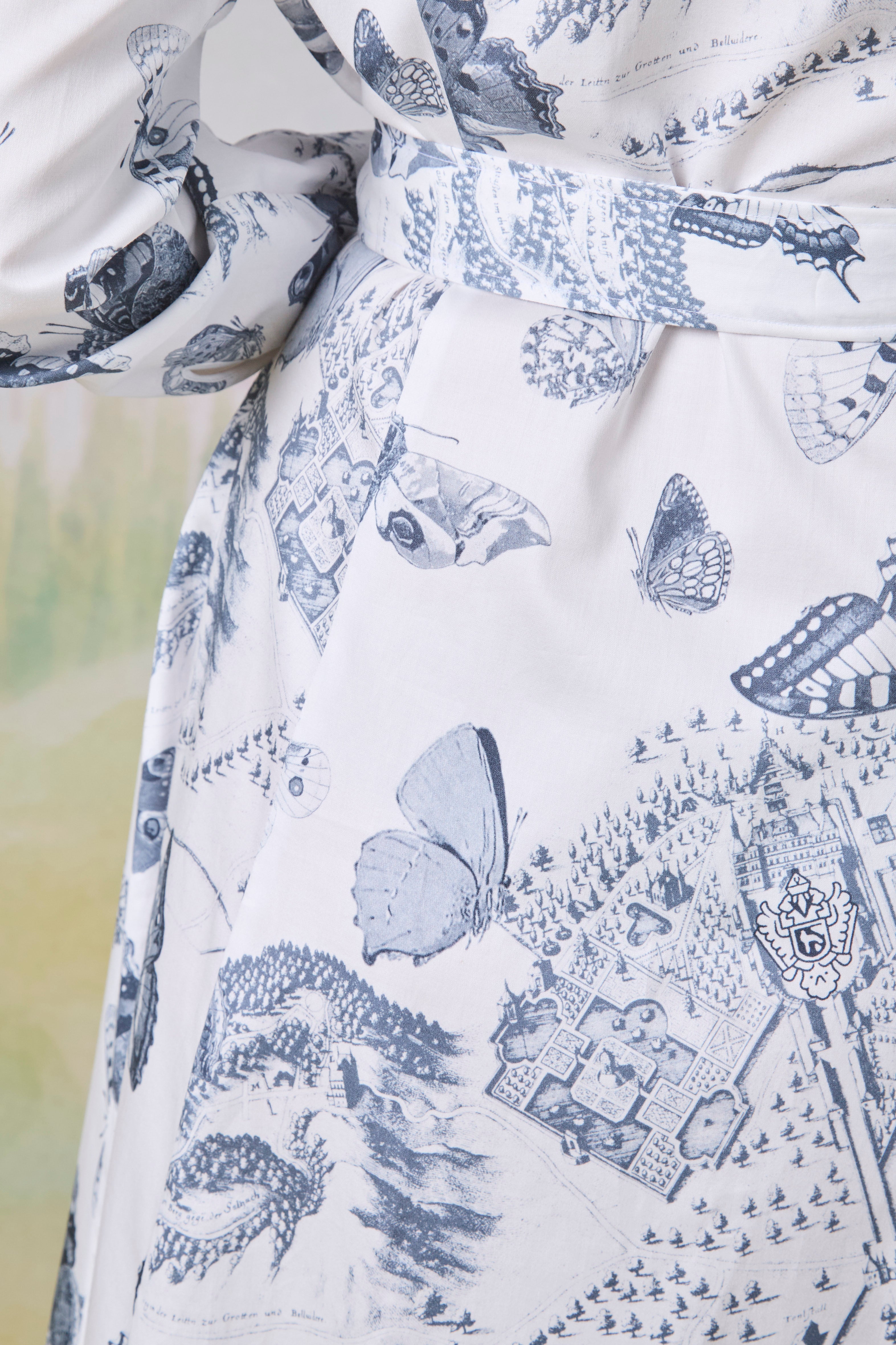 Dress Trattenegg with butterfly print