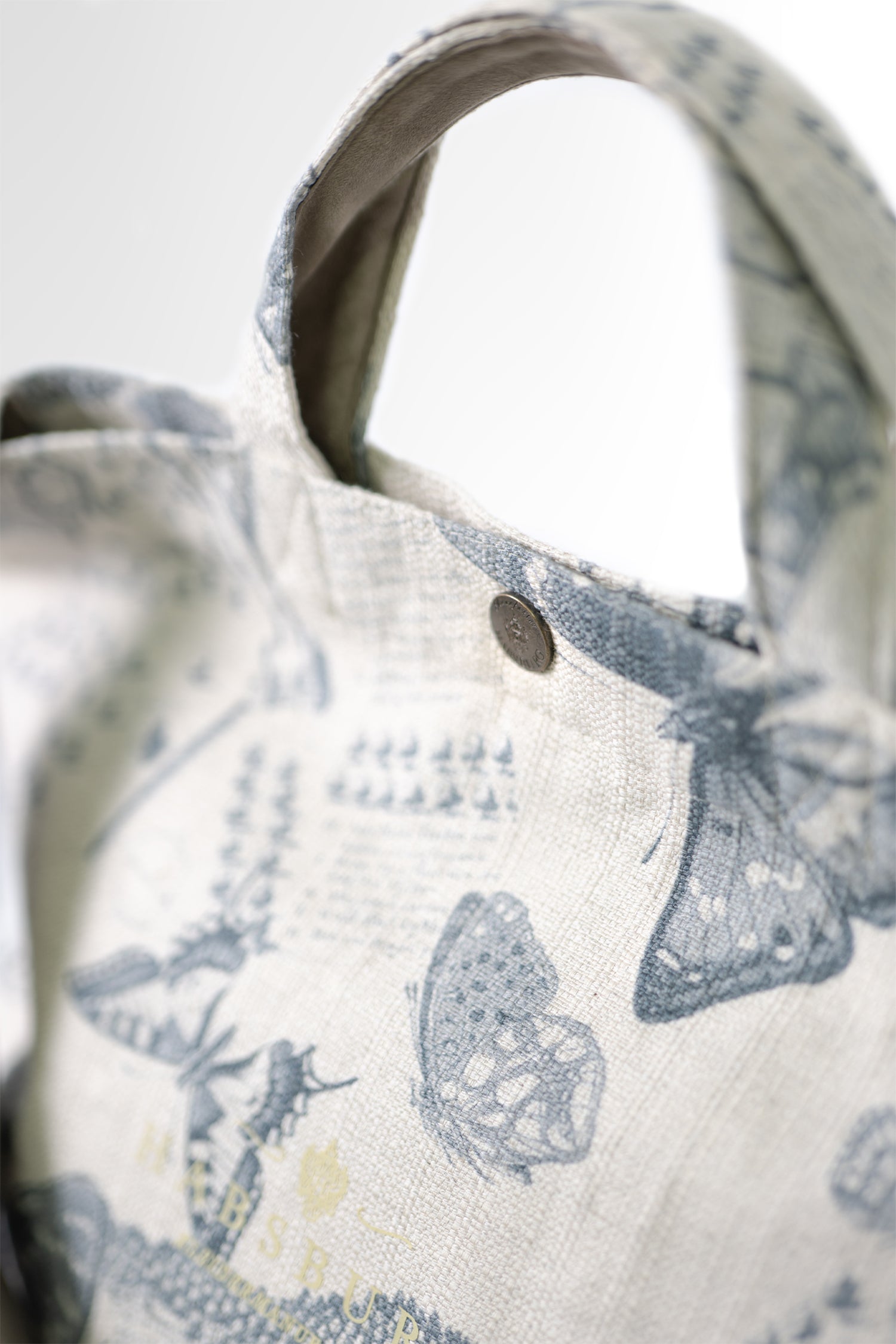 Canvas bag with butterfly print