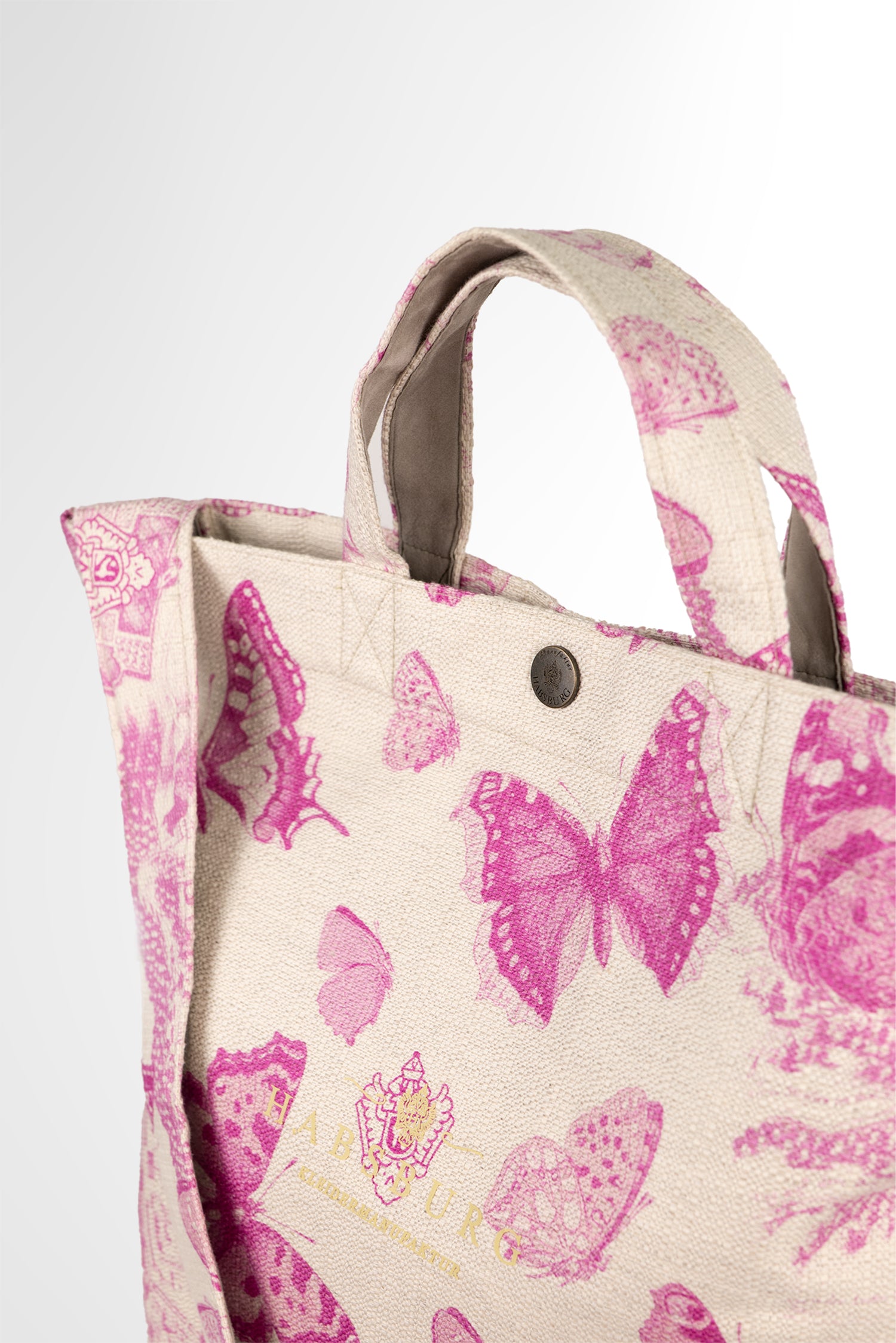Canvas bag with butterfly print
