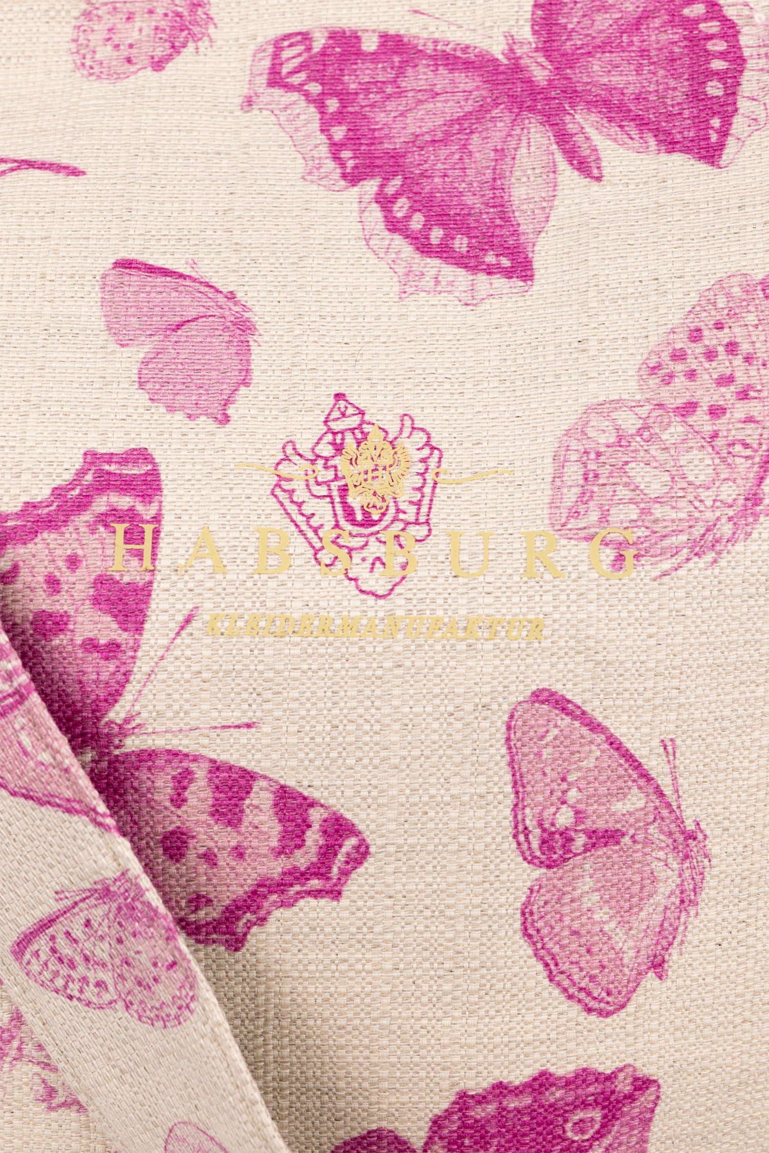 Canvas bag with butterfly print