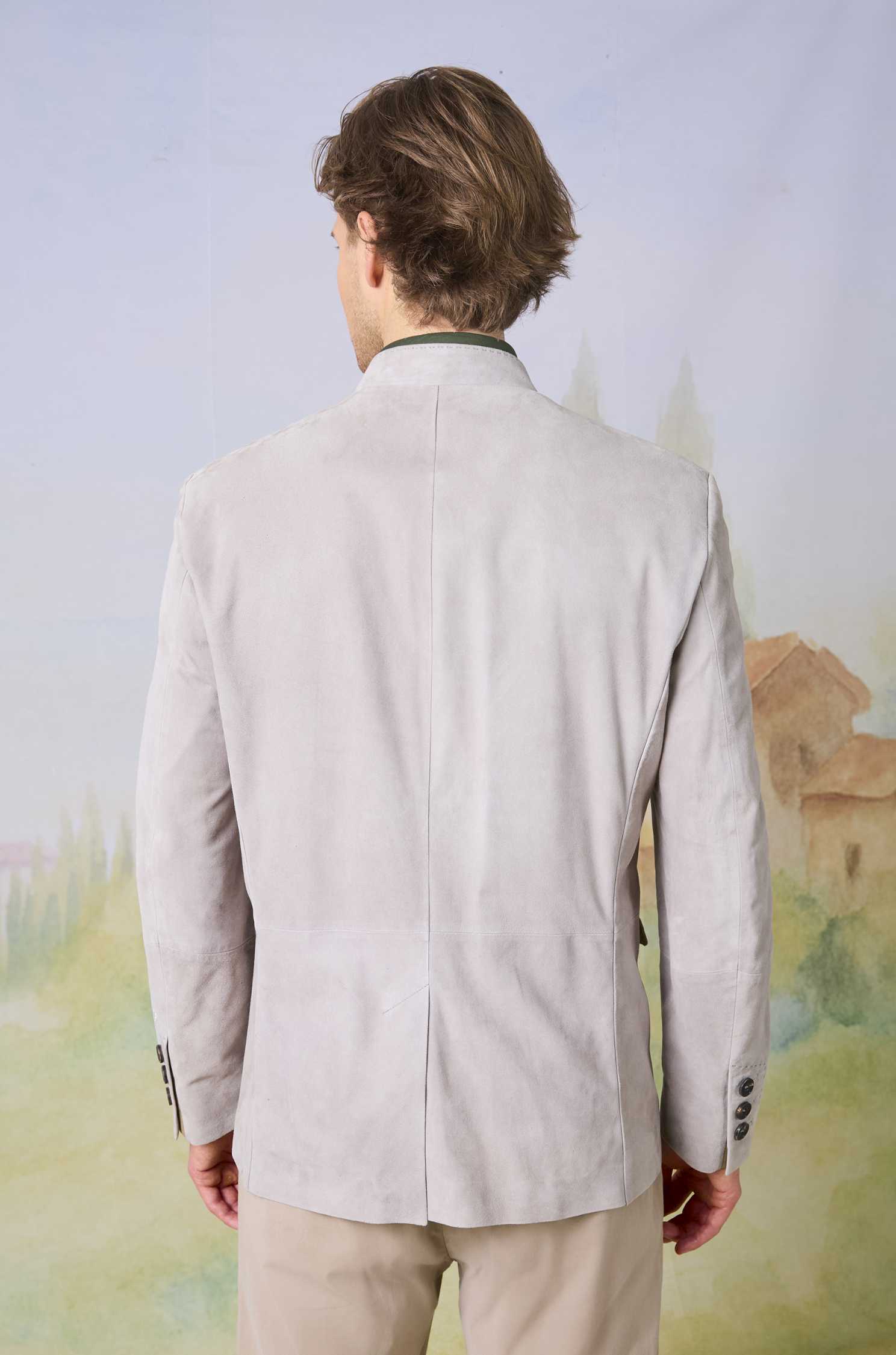 Jacke Vincent in Veloursleder