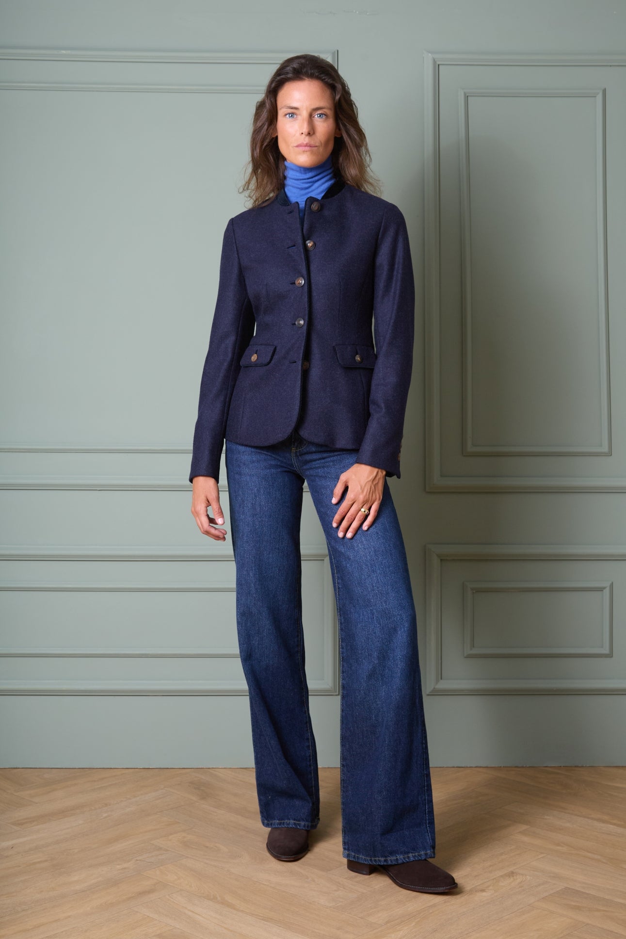 Wool Blazer Mariella with Horn Buttons