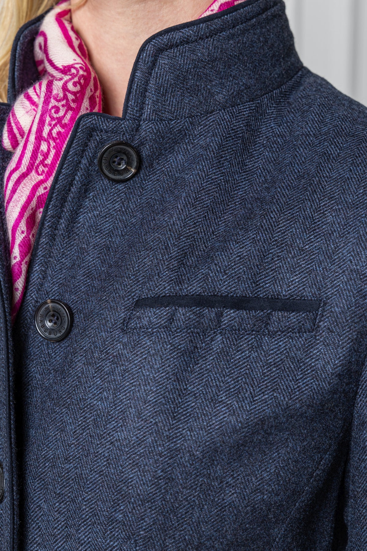 Wool Blazer Neidau in Herringbone