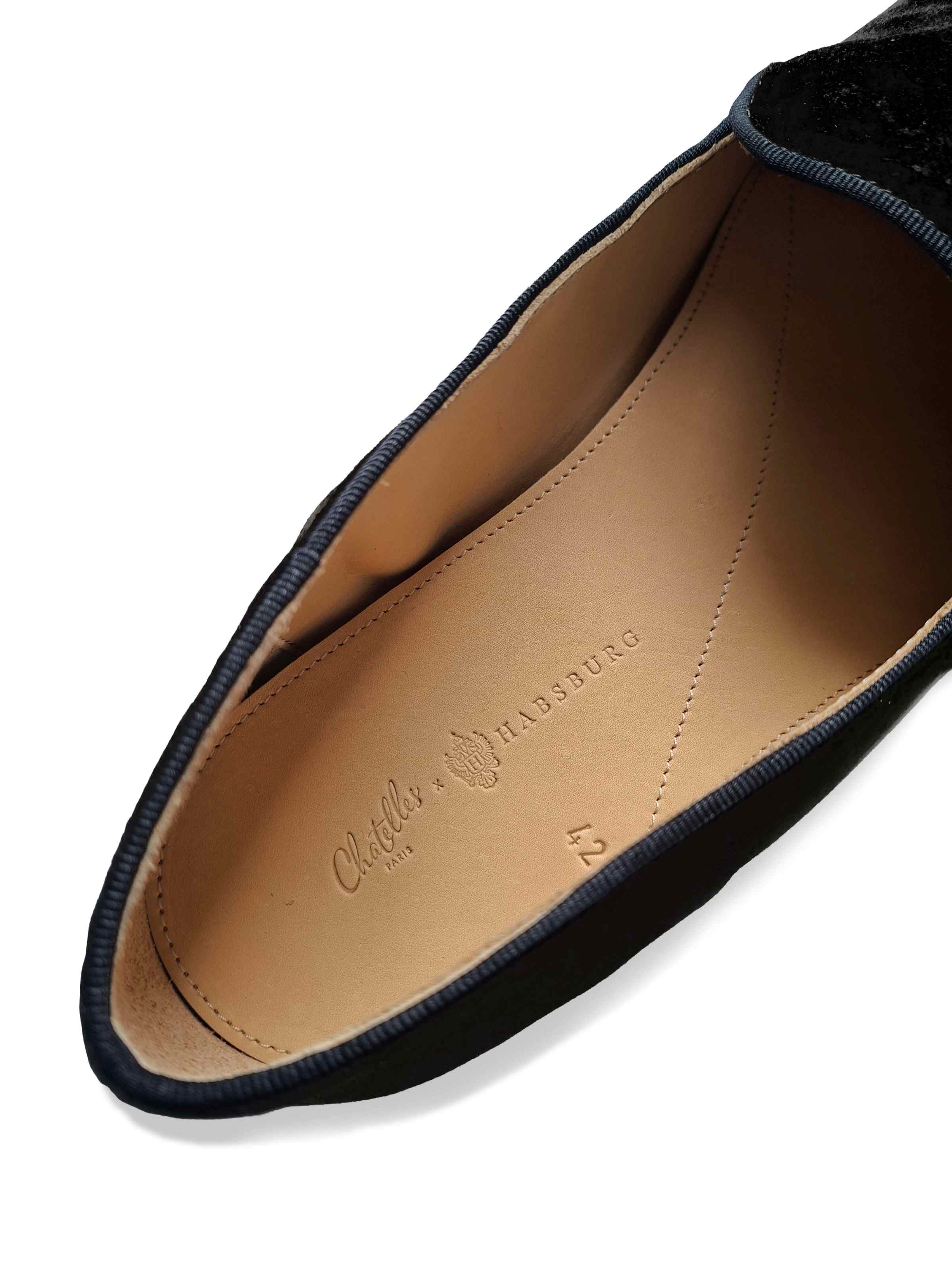 Chatelles Slippers Theobald ブラック 37 1/2 Habsburg x Chatelles Slippers Women