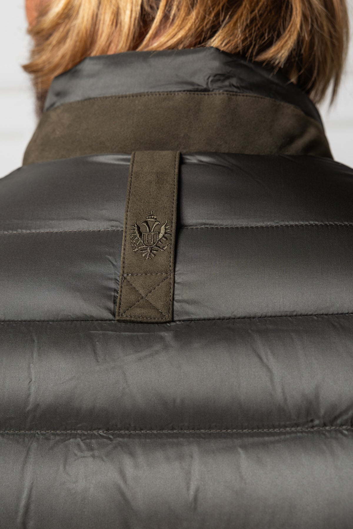 Daunenjacke Saxenegg mit Strickärmeln