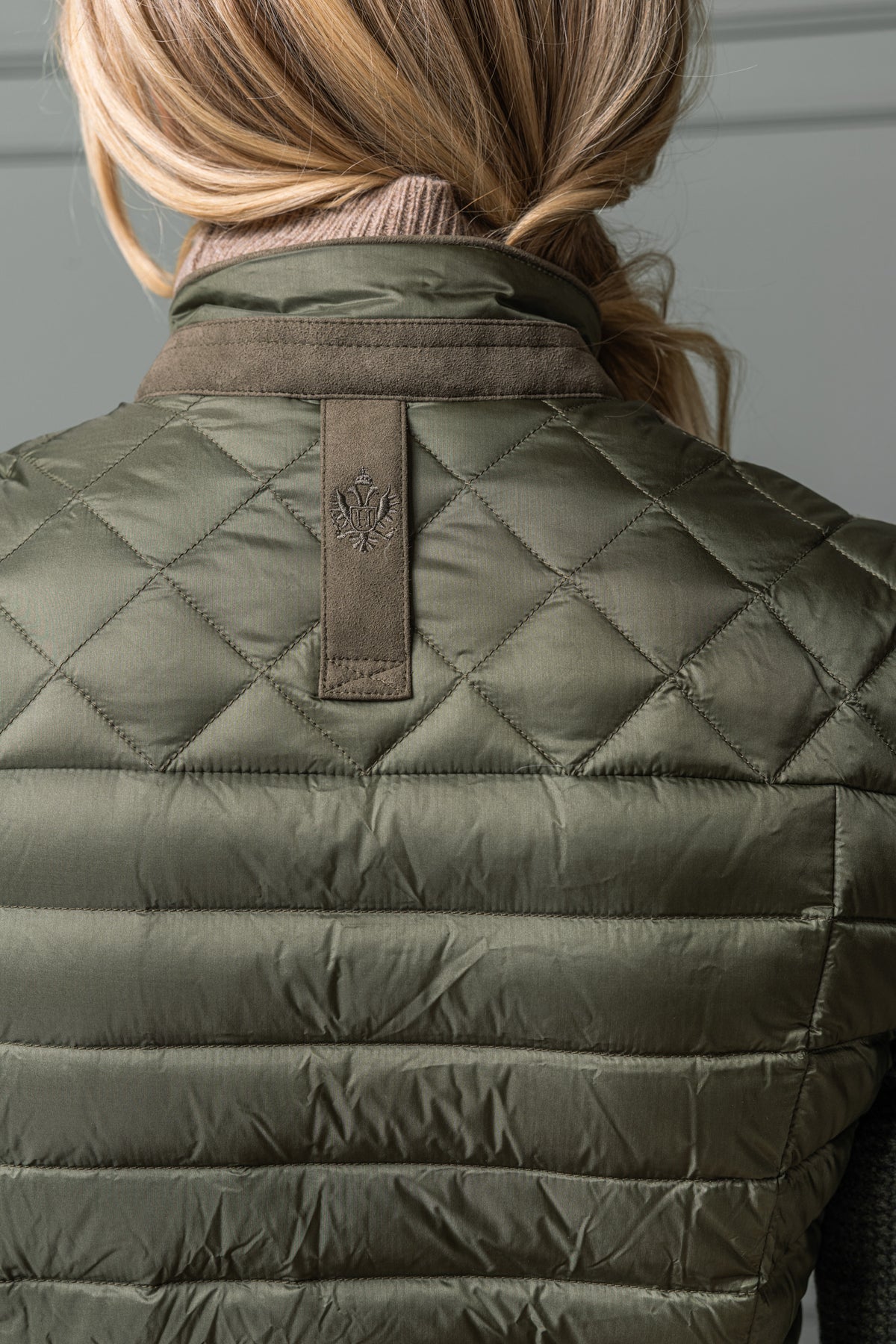 Daunenjacke Wartenburg mit Strickärmeln