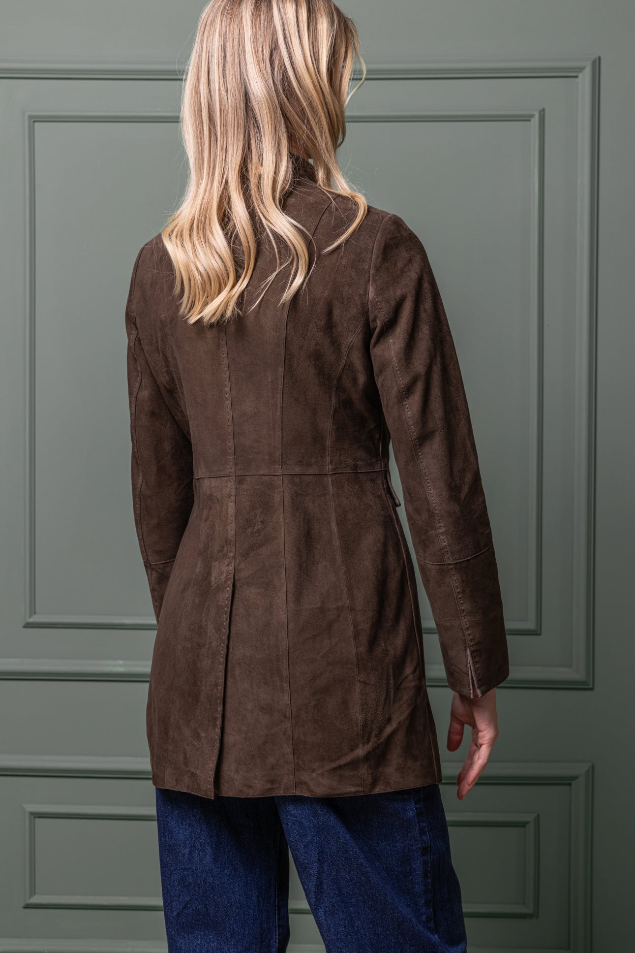 Frock Coat Agatha in Lamb Suede
