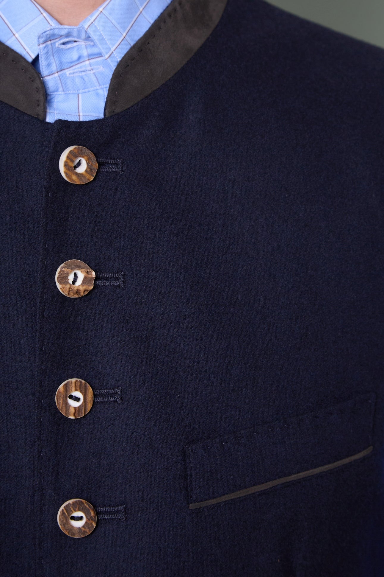 Gilet Friedrich in Woll-Flanell