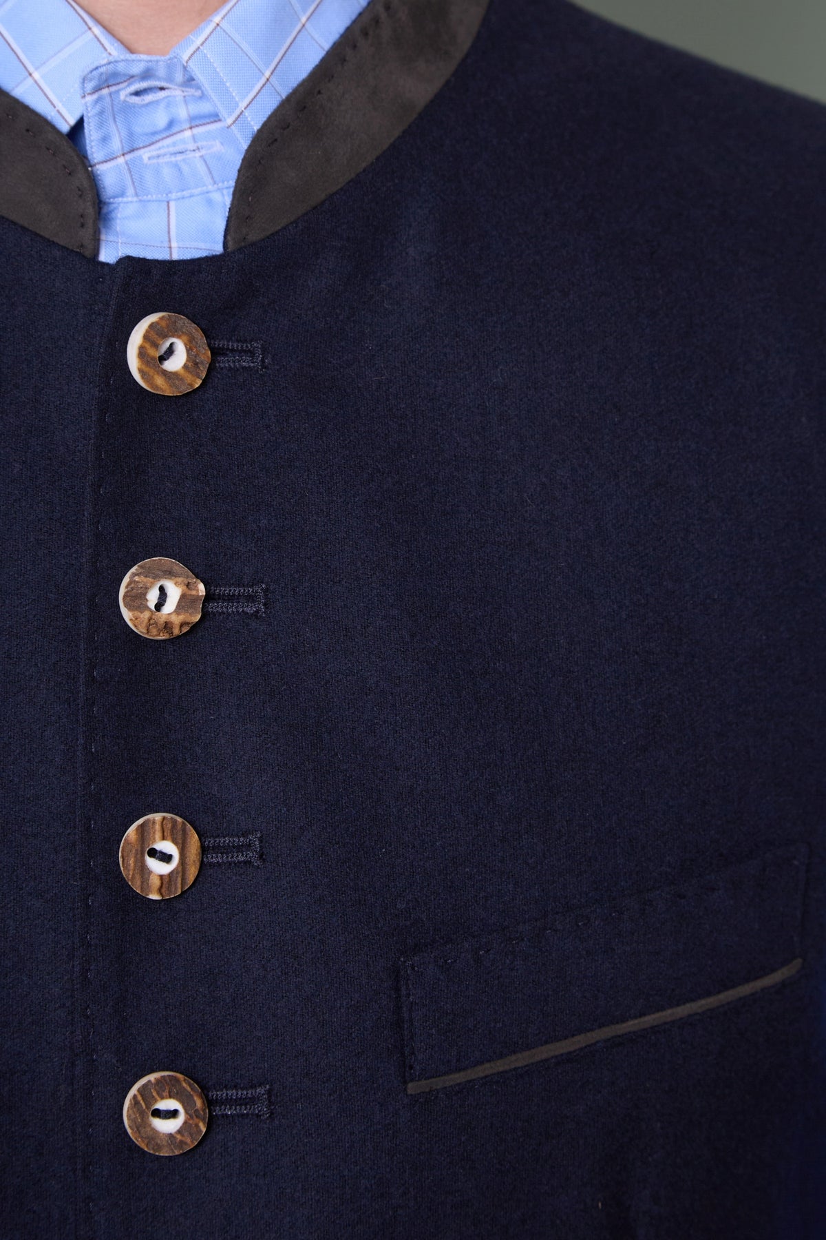 Vest Friedrich in wool flannel