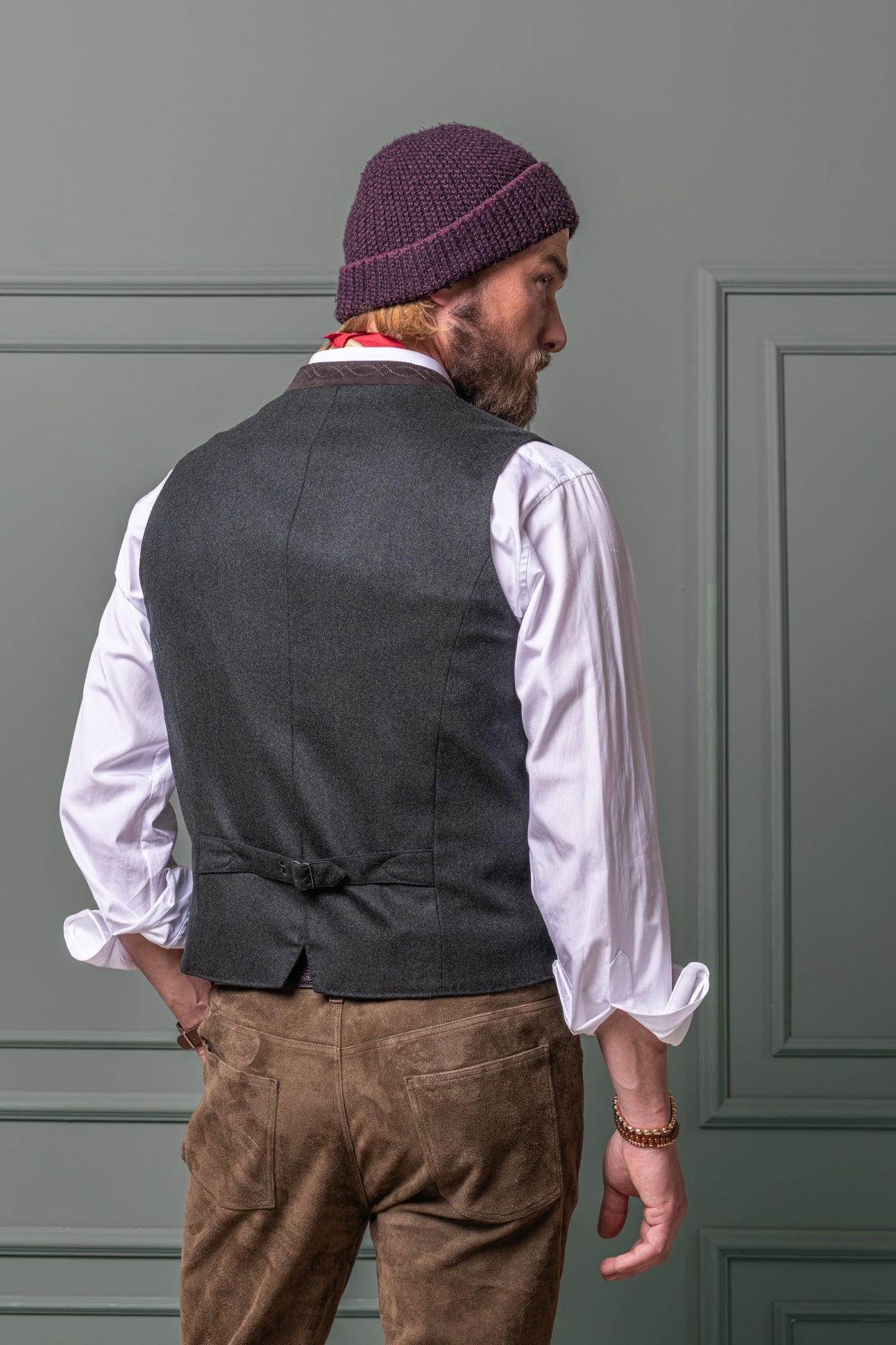 Gilet Friedrich in Woll-Flanell