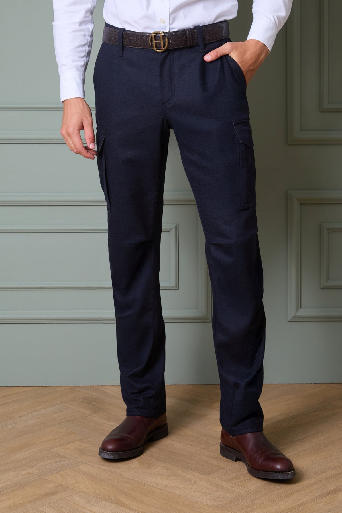 Jagdhose Fischau aus Woll-Mix