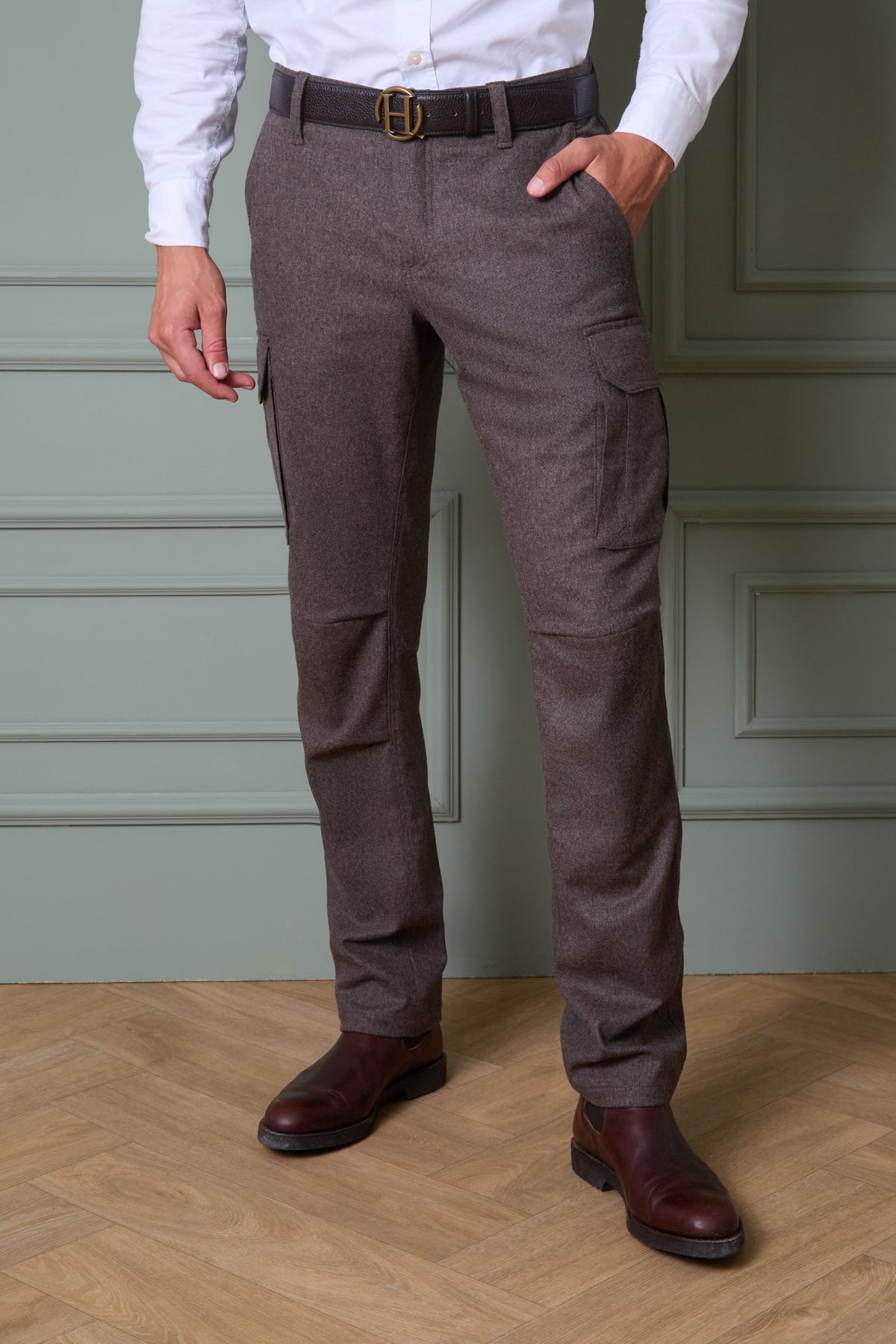 Jagdhose Fischau aus Woll-Mix