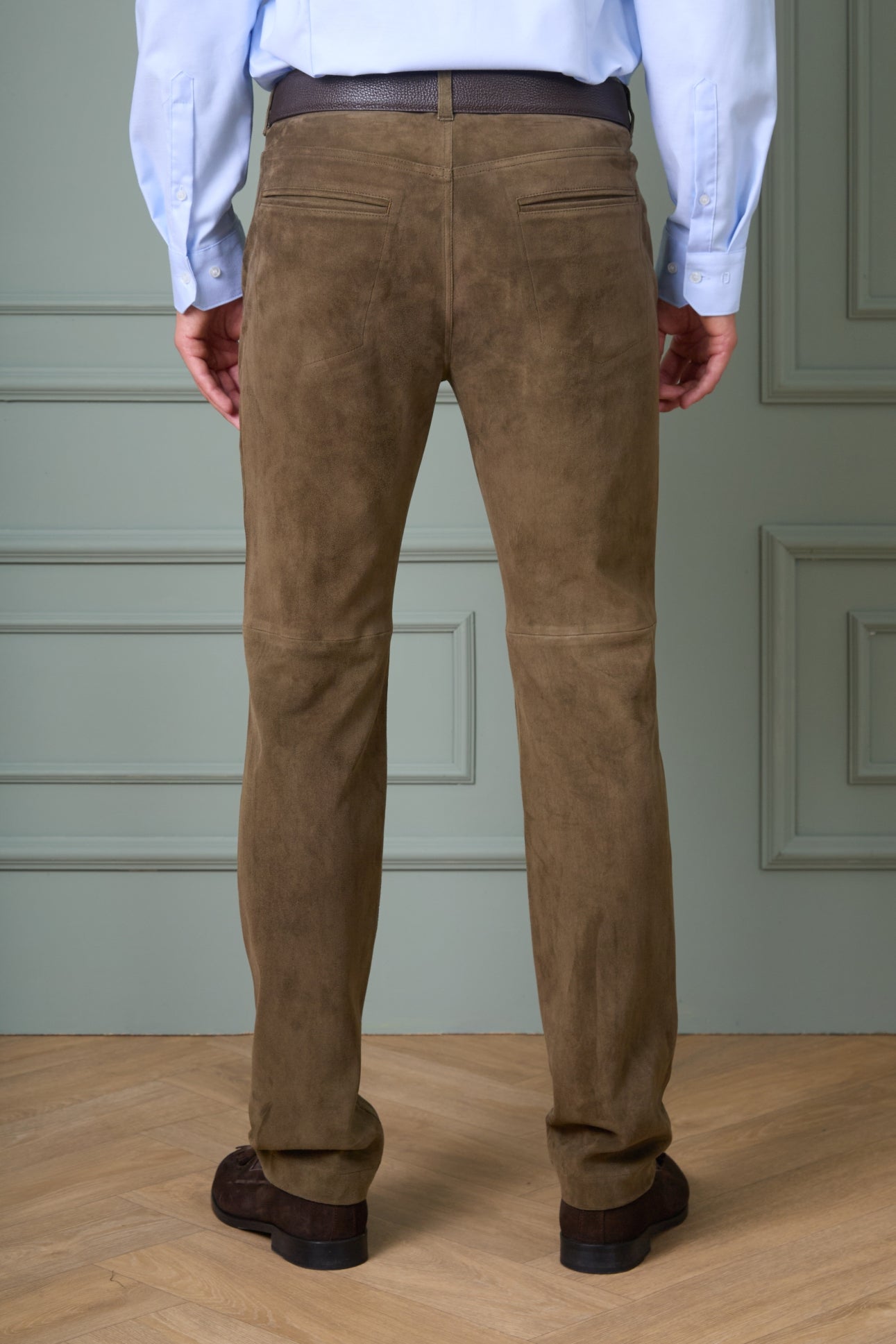 Lederhose Ludwig in Lammvelours
