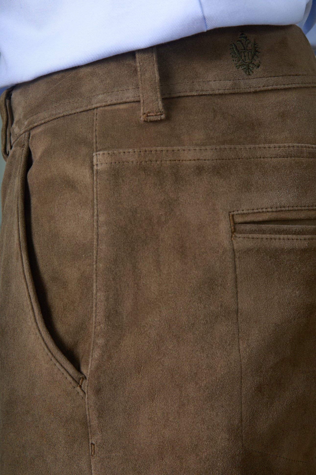 Lederhose Ludwig in Lammvelours