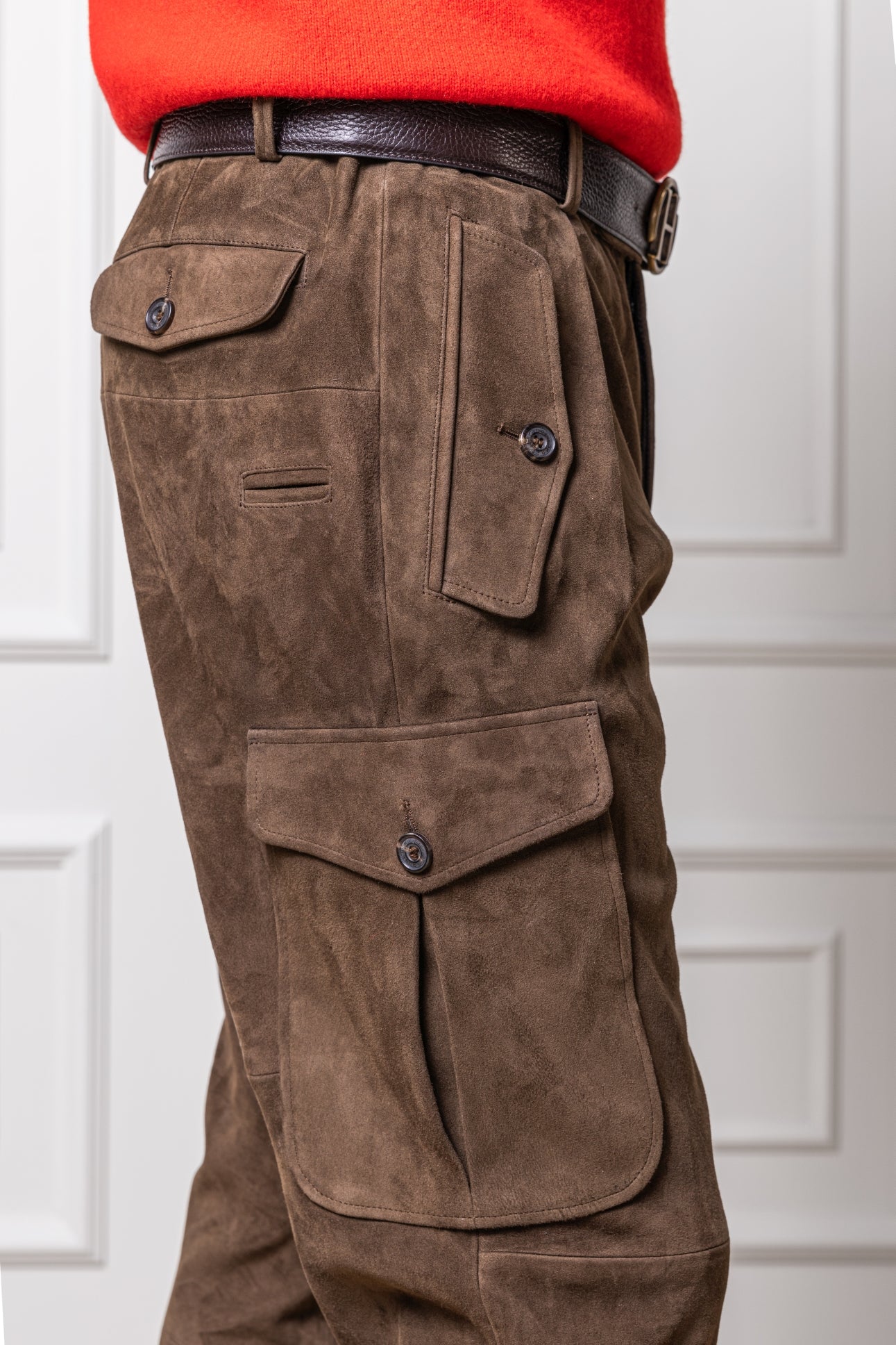 Hunting Pants Wagrain in Lamb Suede