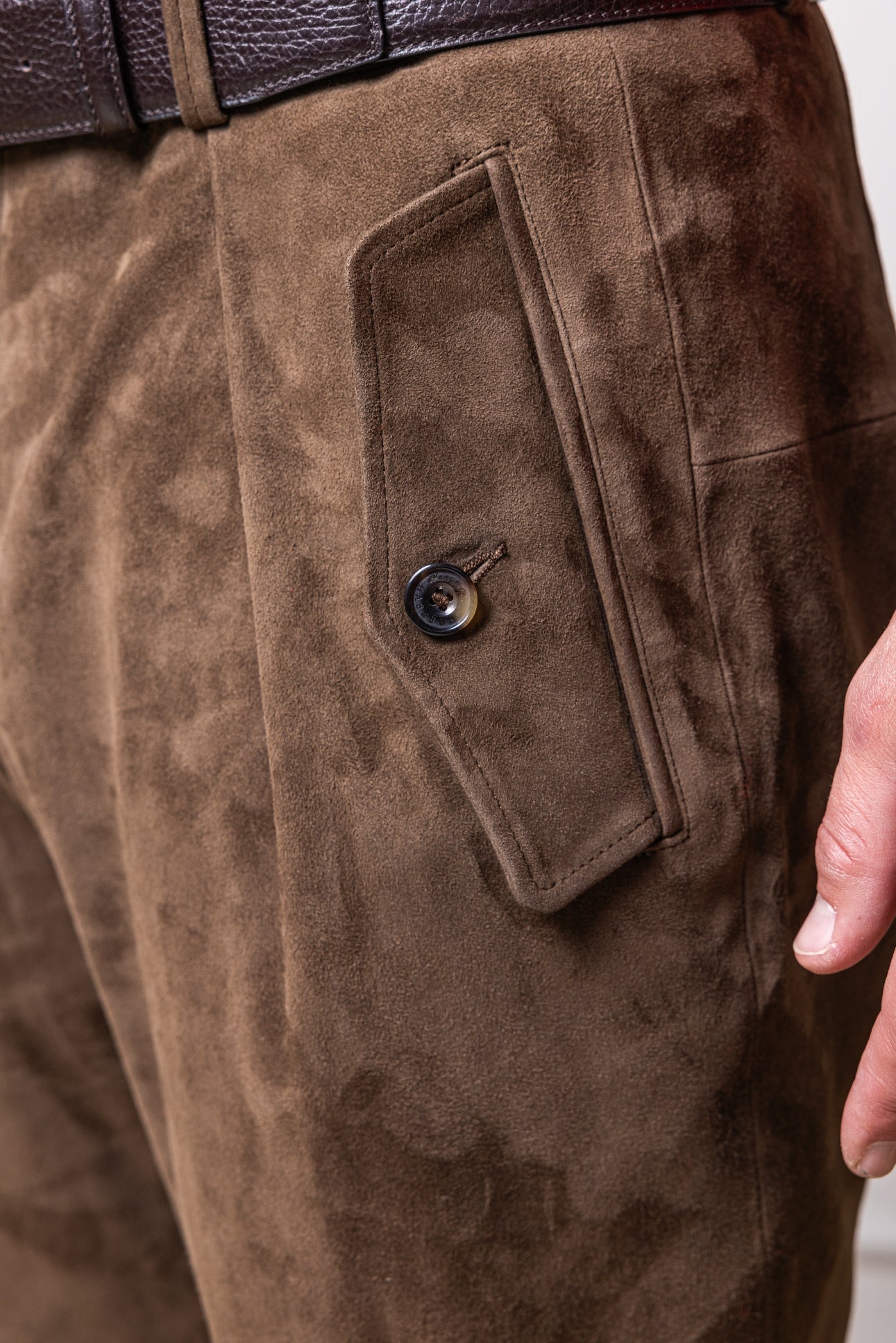 Hunting Pants Wagrain in Lamb Suede