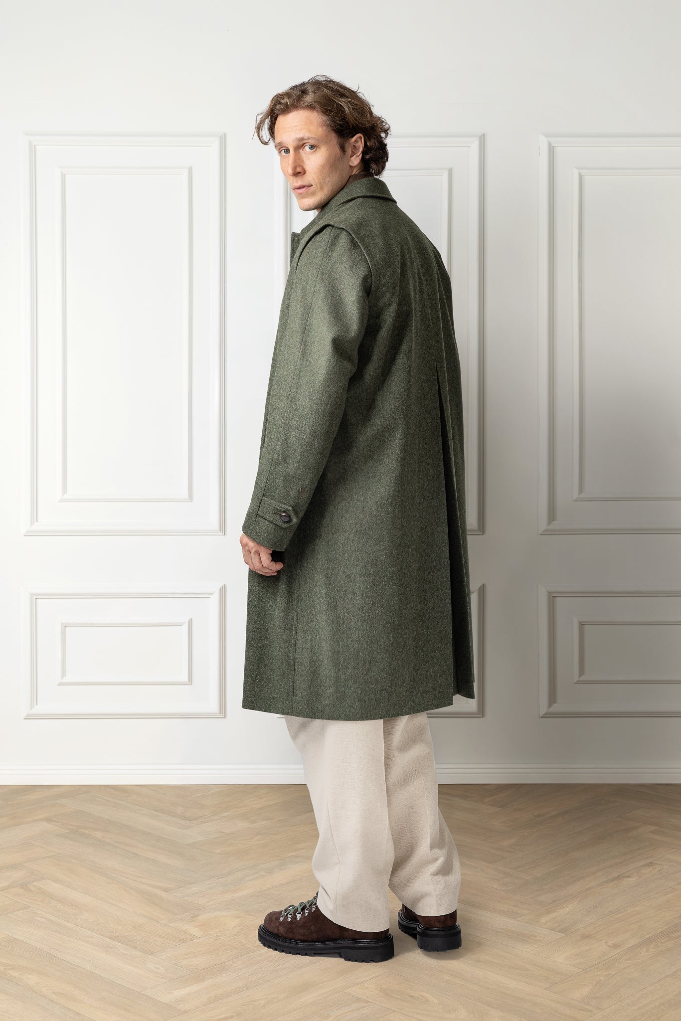 Hubertus coat for men in Alpakaloden